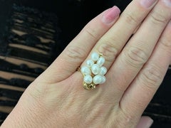 Mings Akoya Pearl Ring in 14k Yellow Gold