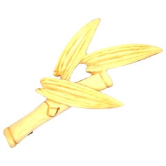 Mings Bamboo Bone Brooch