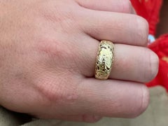 Mings Chrysanthemum Cutout Band Ring in 14k Yellow Gold