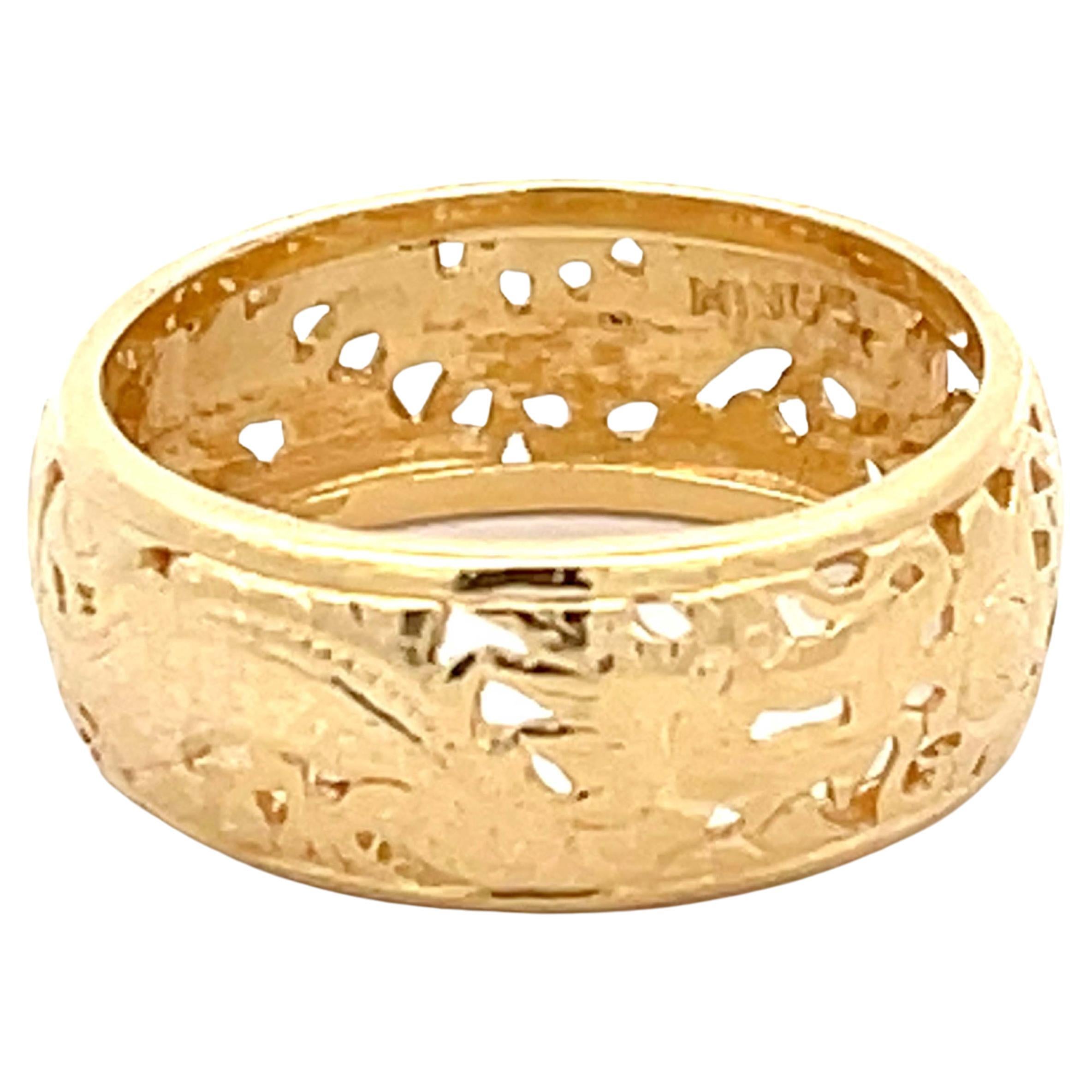 Mings Dragon Cutout Ring in 14k Yellow Gold