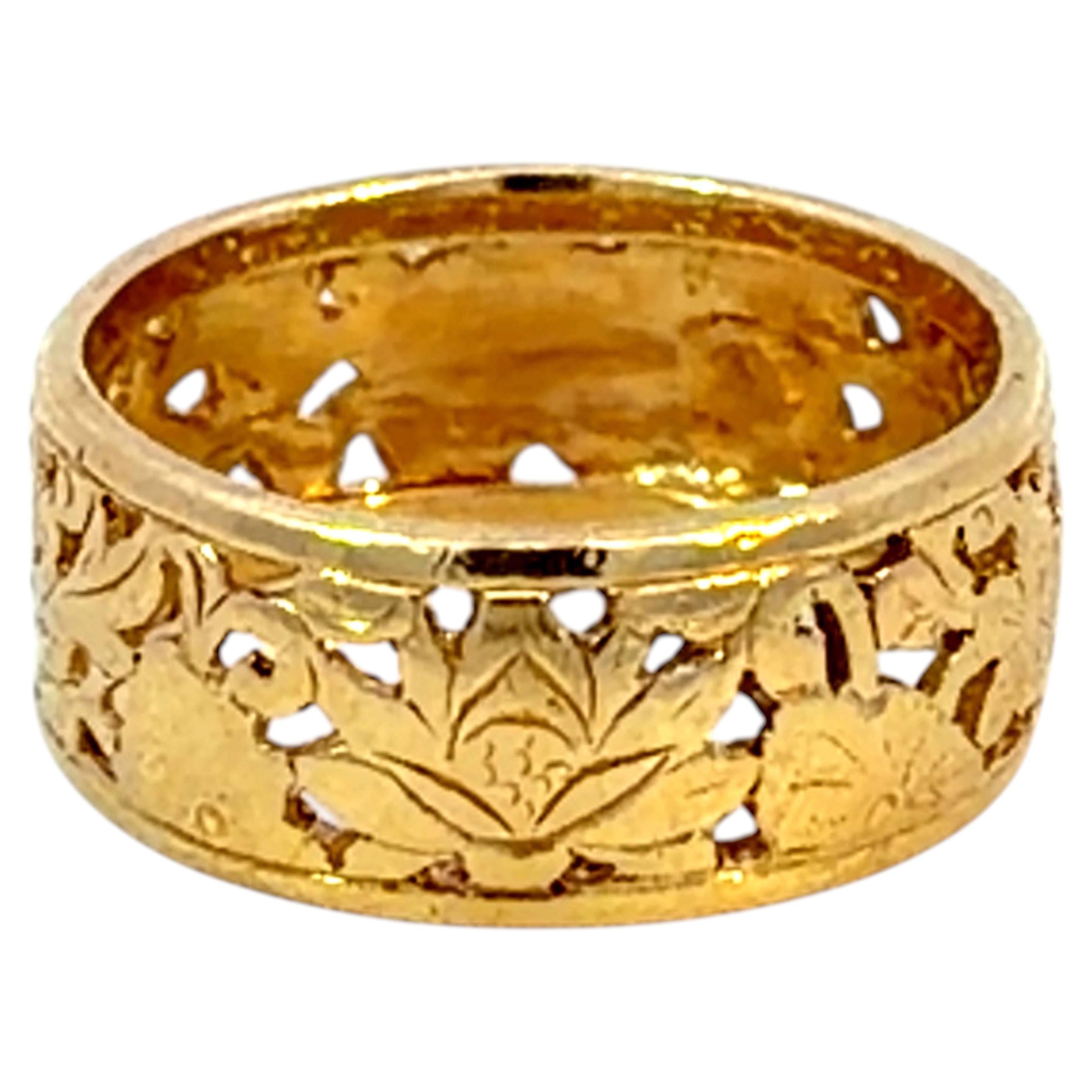 Bague Four Seasons 8,5 mm en or jaune 14k