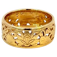 Ming's Four Seasons 8.5 mm Band Ring 14k Yellow Gold