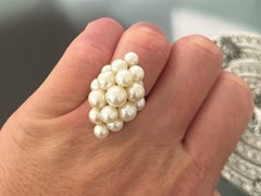 Ming's Hawaii Akoya Pearl Cluster Ring 14k Yellow Gold