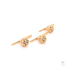 Ming's Hawaii Button Enhancers In 14K Yellow Gold, Set of 3