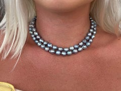 Mings Hawaii Cultured Baroque Pearl Bead Strand Necklace with Jade Clasp