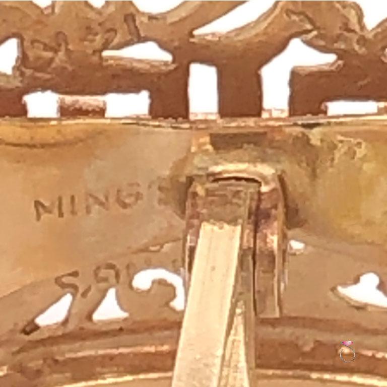 Gemelli da polso Ming's Hawaii Longevity in oro giallo 14 carati in vendita 4