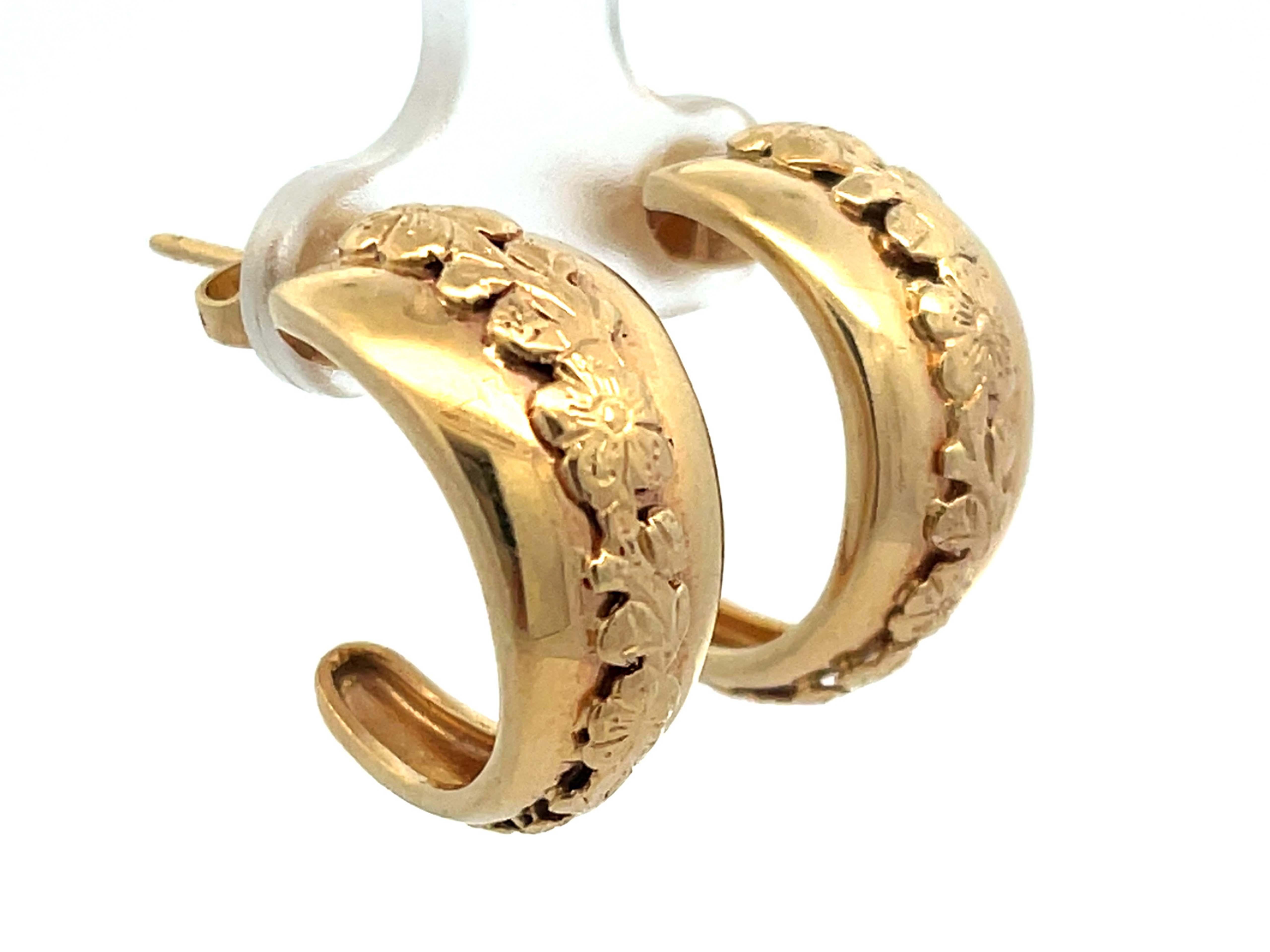 mens half hoop earrings