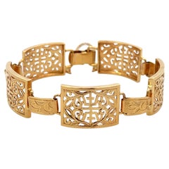 Ming's Longevity Sectional Bracelet 14K Yellow Gold