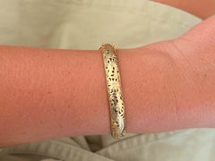 Ming's Phoenix Double Dragon Gold Hinged Bangle 14K Yellow Gold