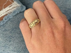 Mings Scroll Cutout Ring in 14k Yellow Gold