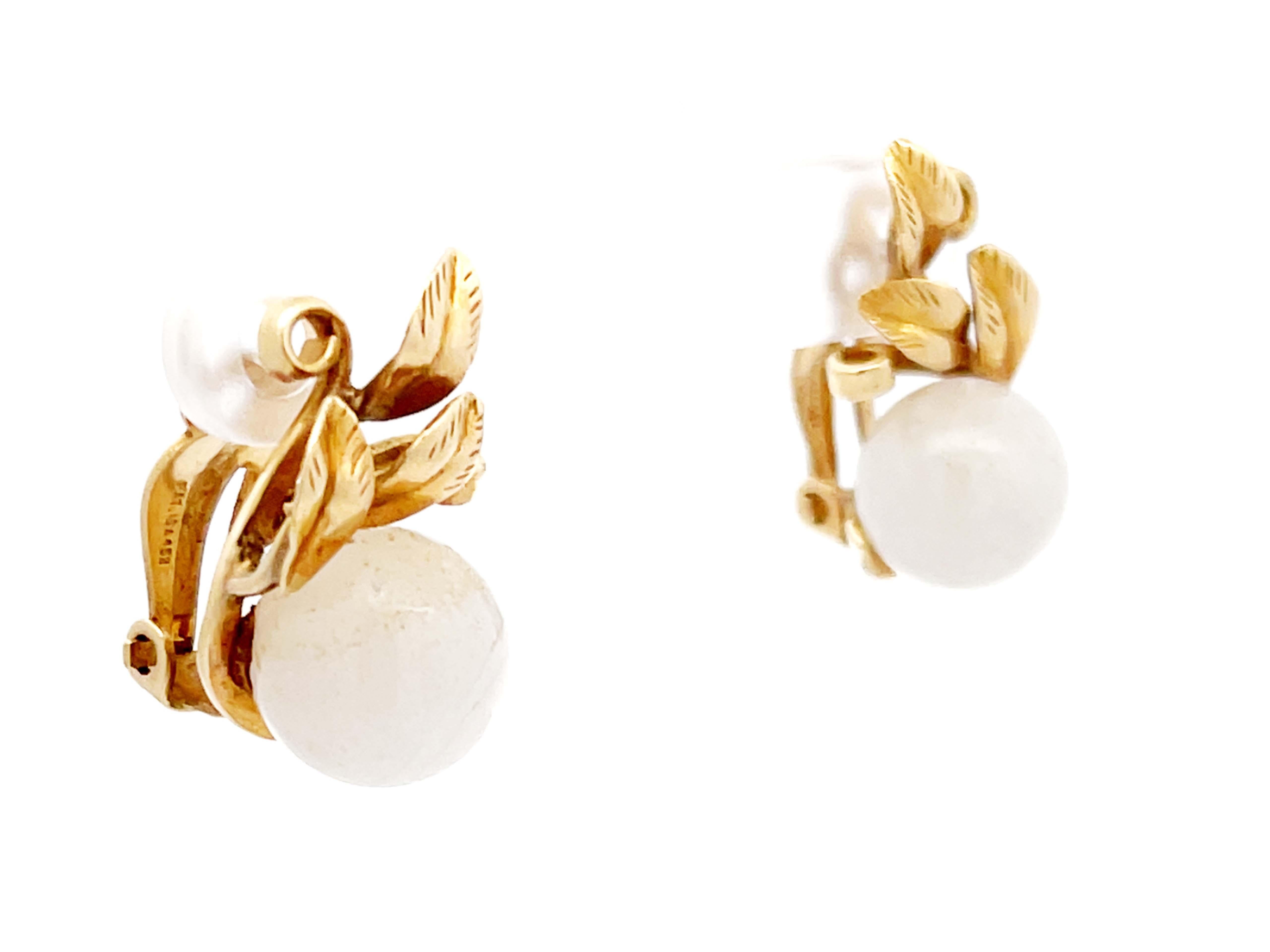white jade earrings