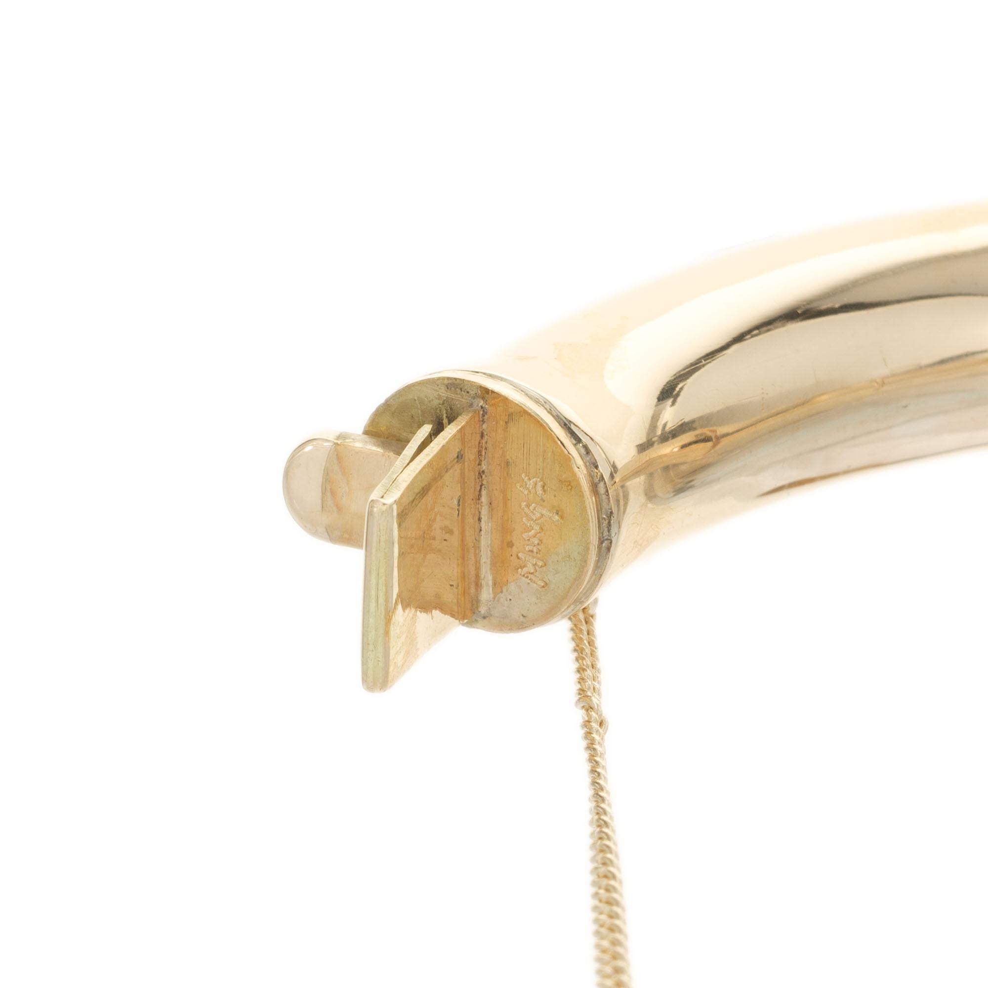 gold bamboo bangle bracelet