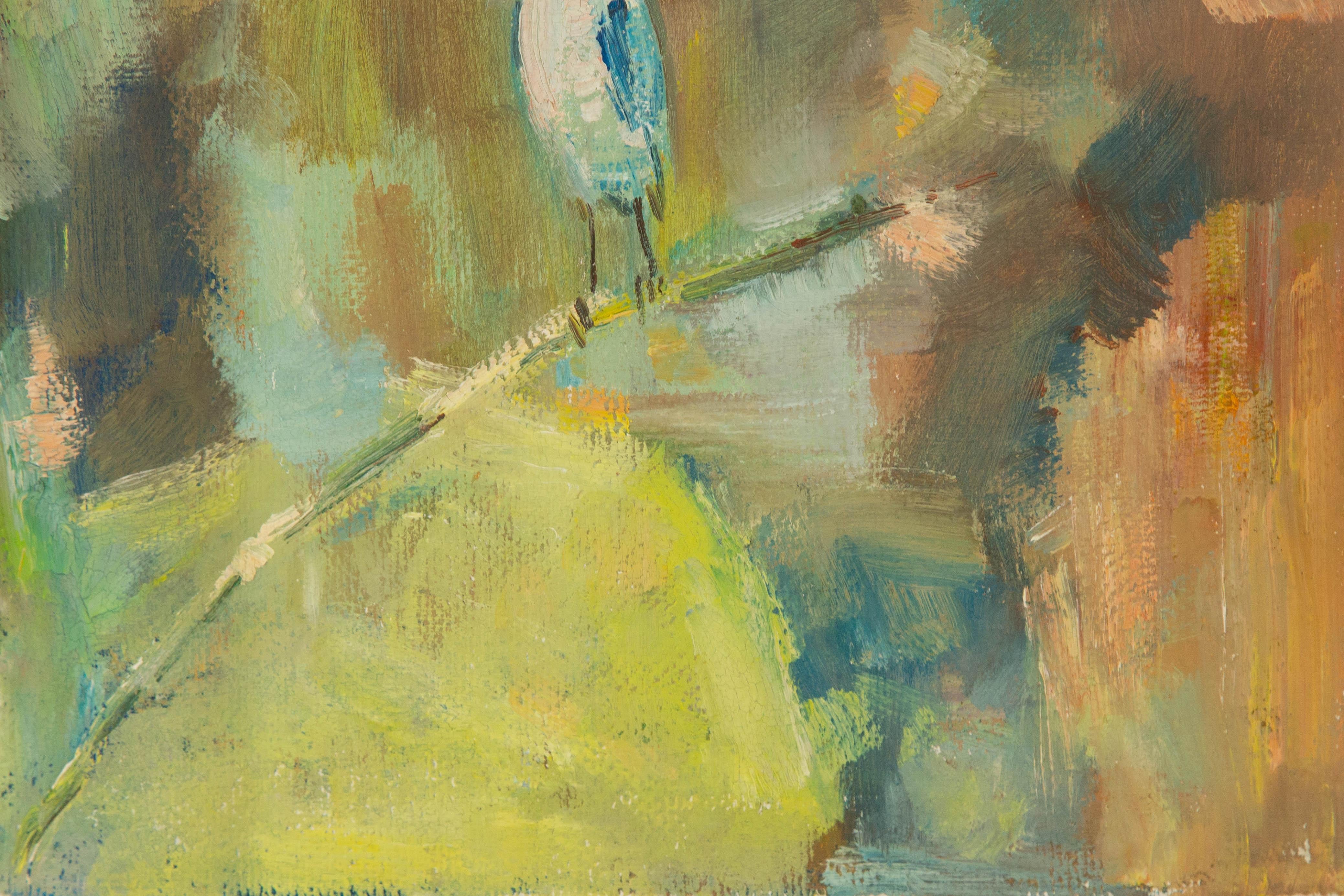 Mingyan Li Floral Original Öl auf Leinwand 