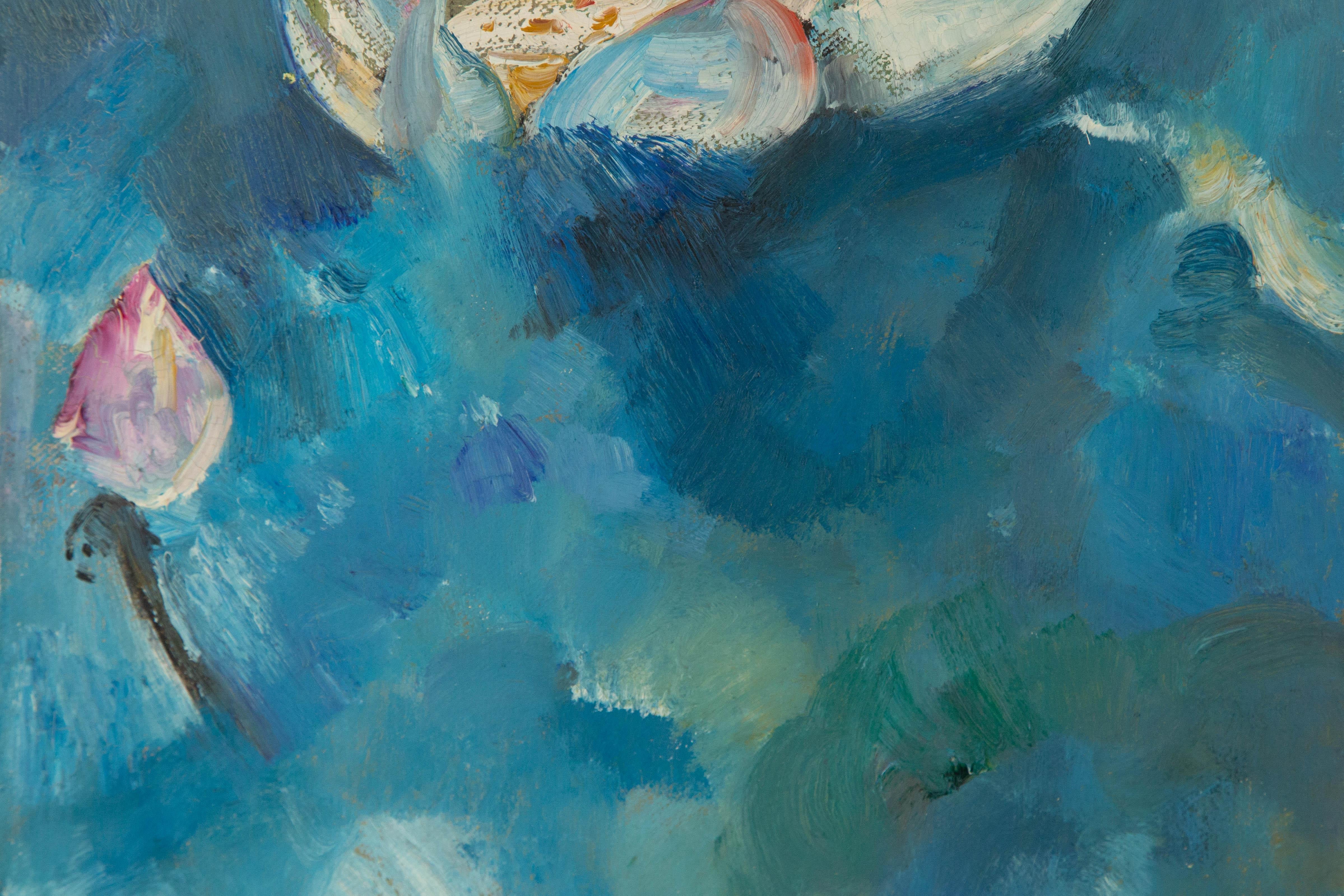 Mingyan Li Floral Original Öl auf Leinwand 