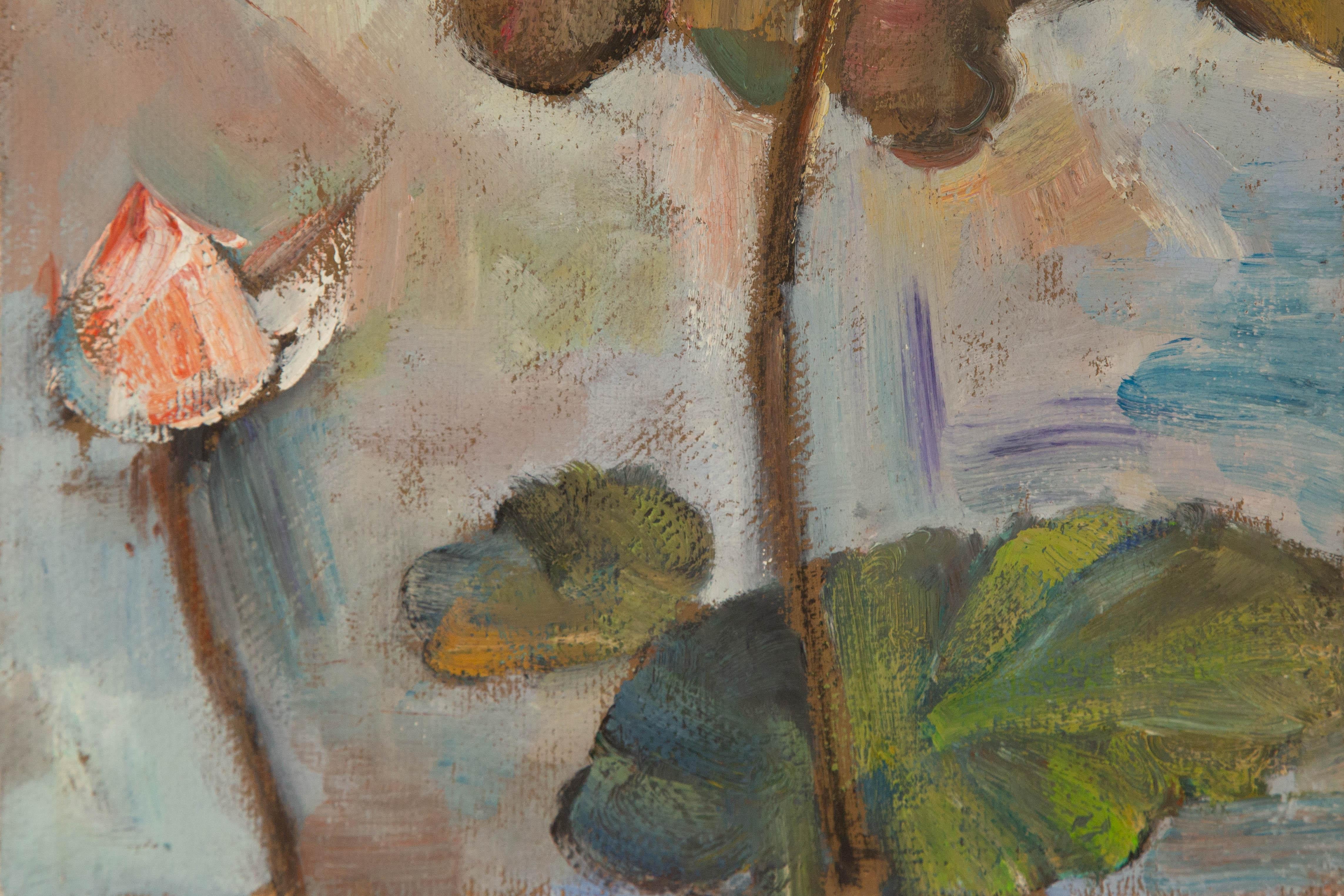Mingyan Li Floral Original Öl auf Leinwand 