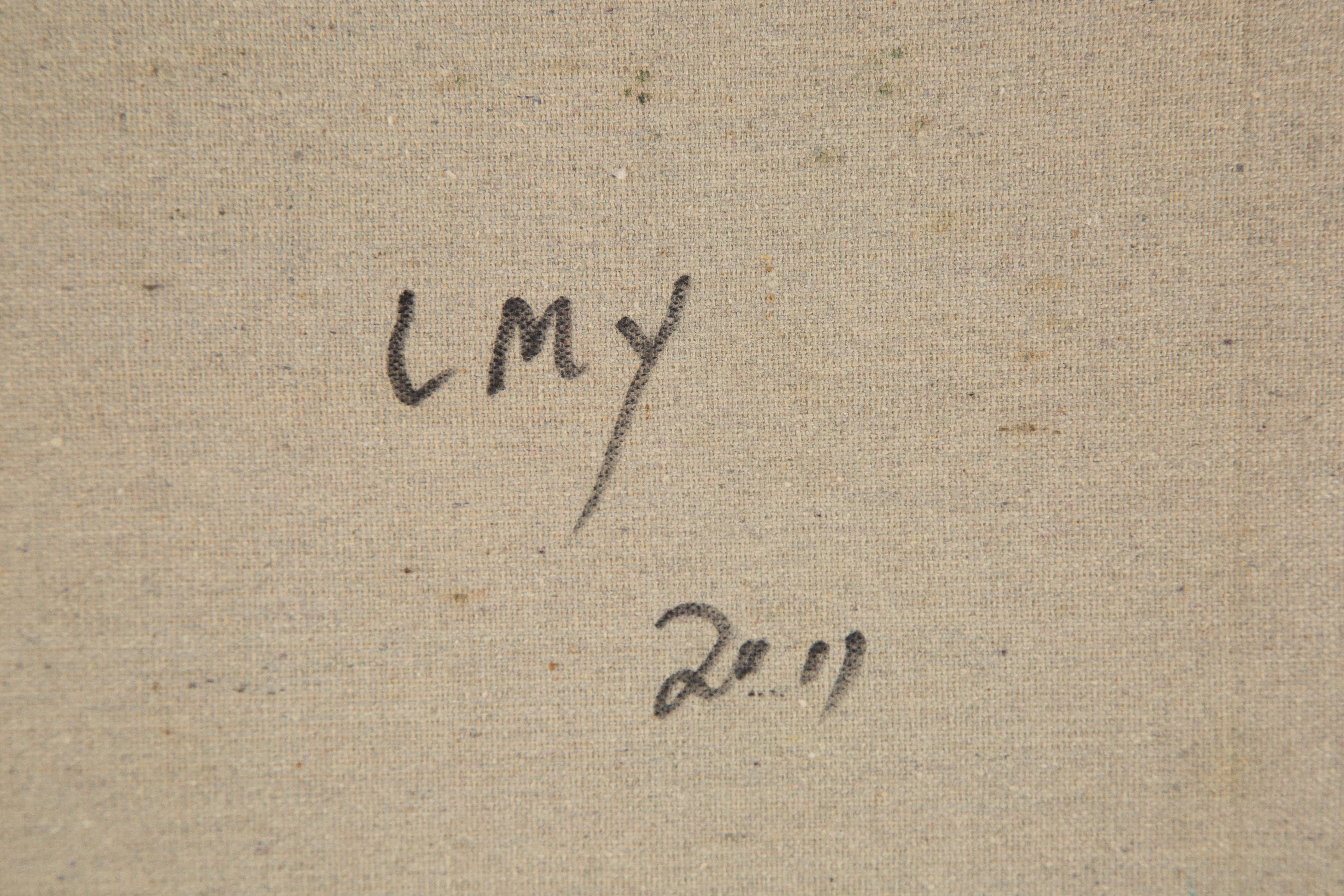 Mingyan Li Floral Original Öl auf Leinwand 