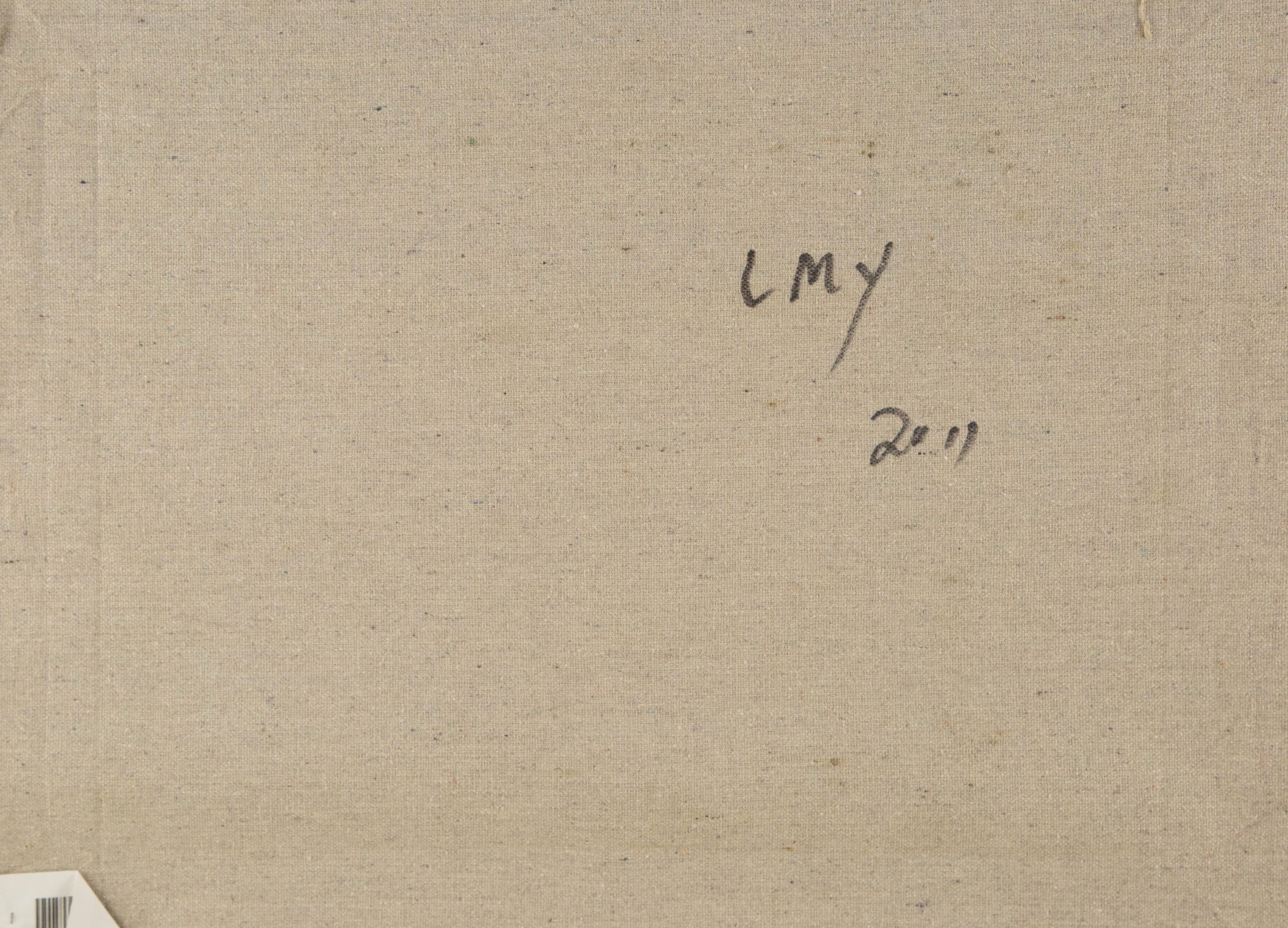 Mingyan Li Floral Original Öl auf Leinwand 