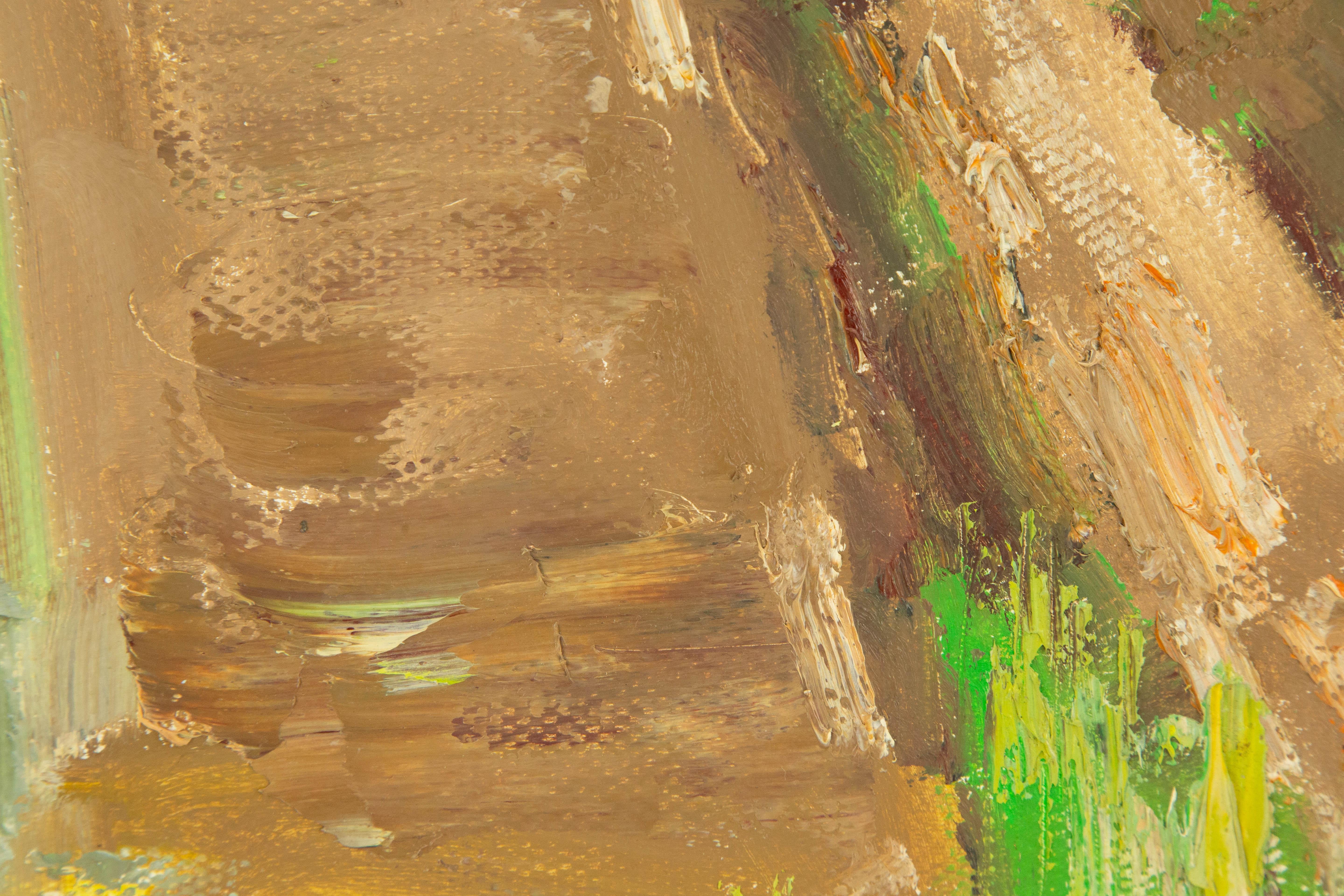 MingYan Li Paesaggio originale Olio su tela 