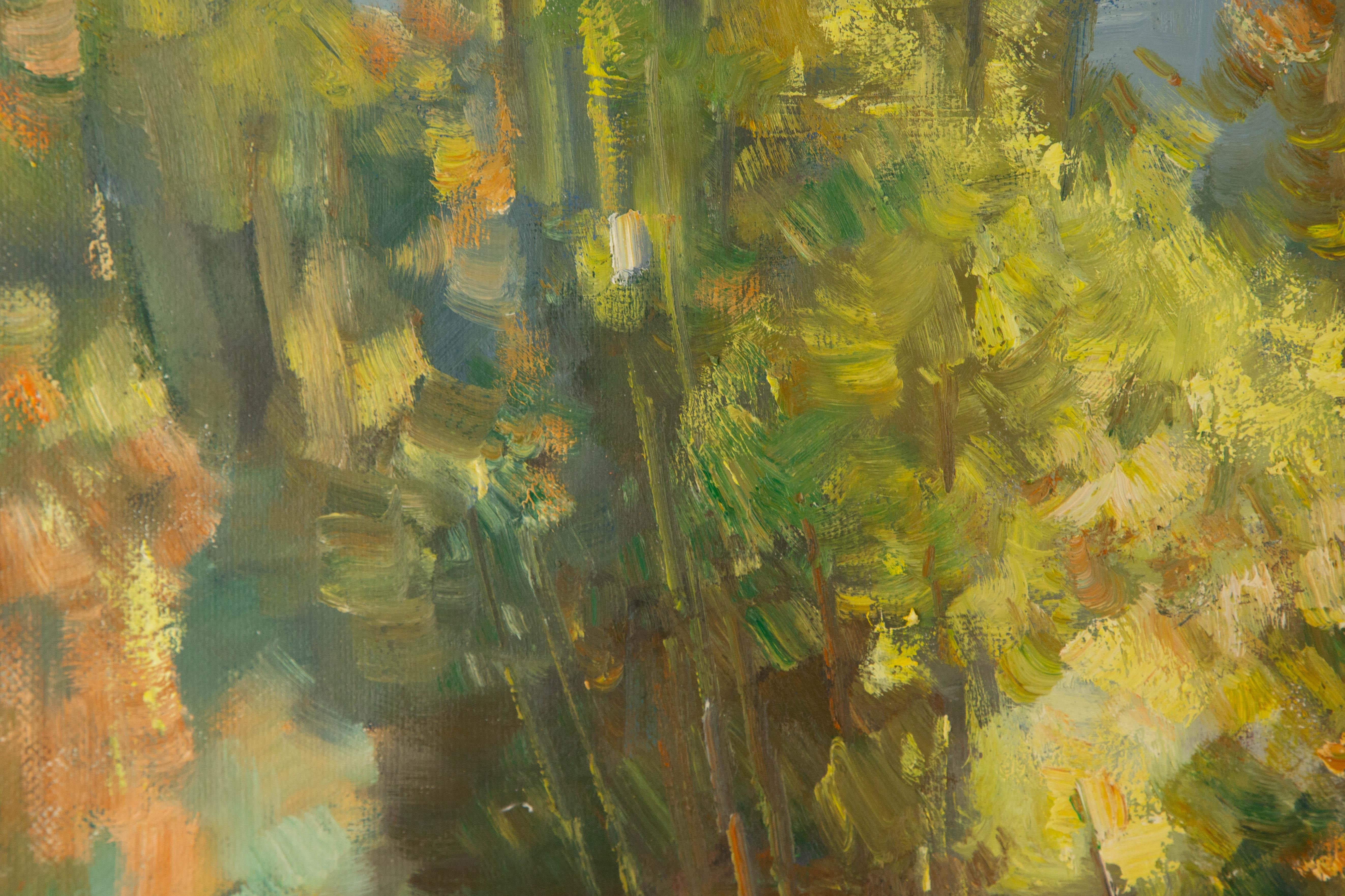 Mingyan Li Landscape Original Oil On Canvas 