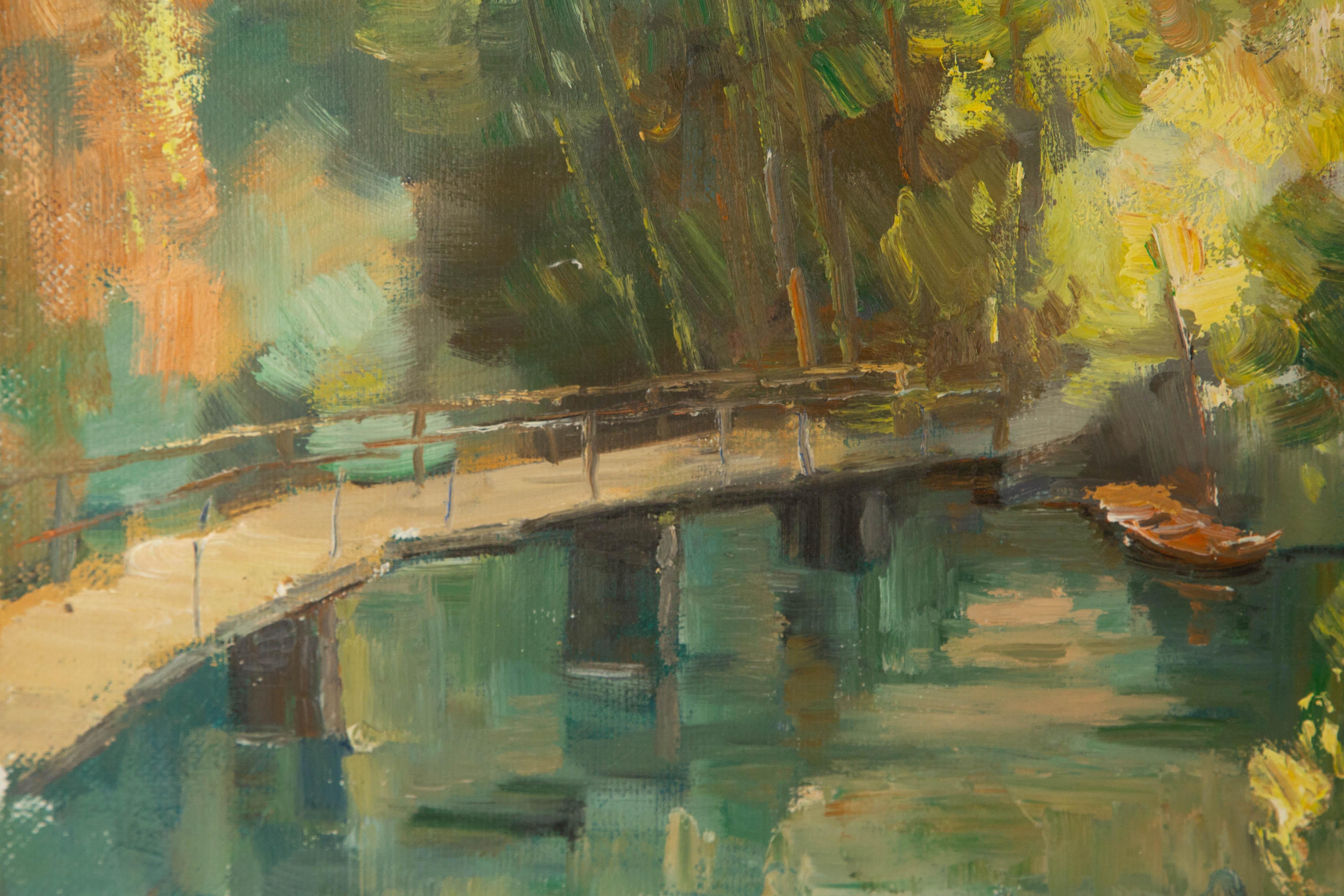 Mingyan Li Landscape Original Oil On Canvas 