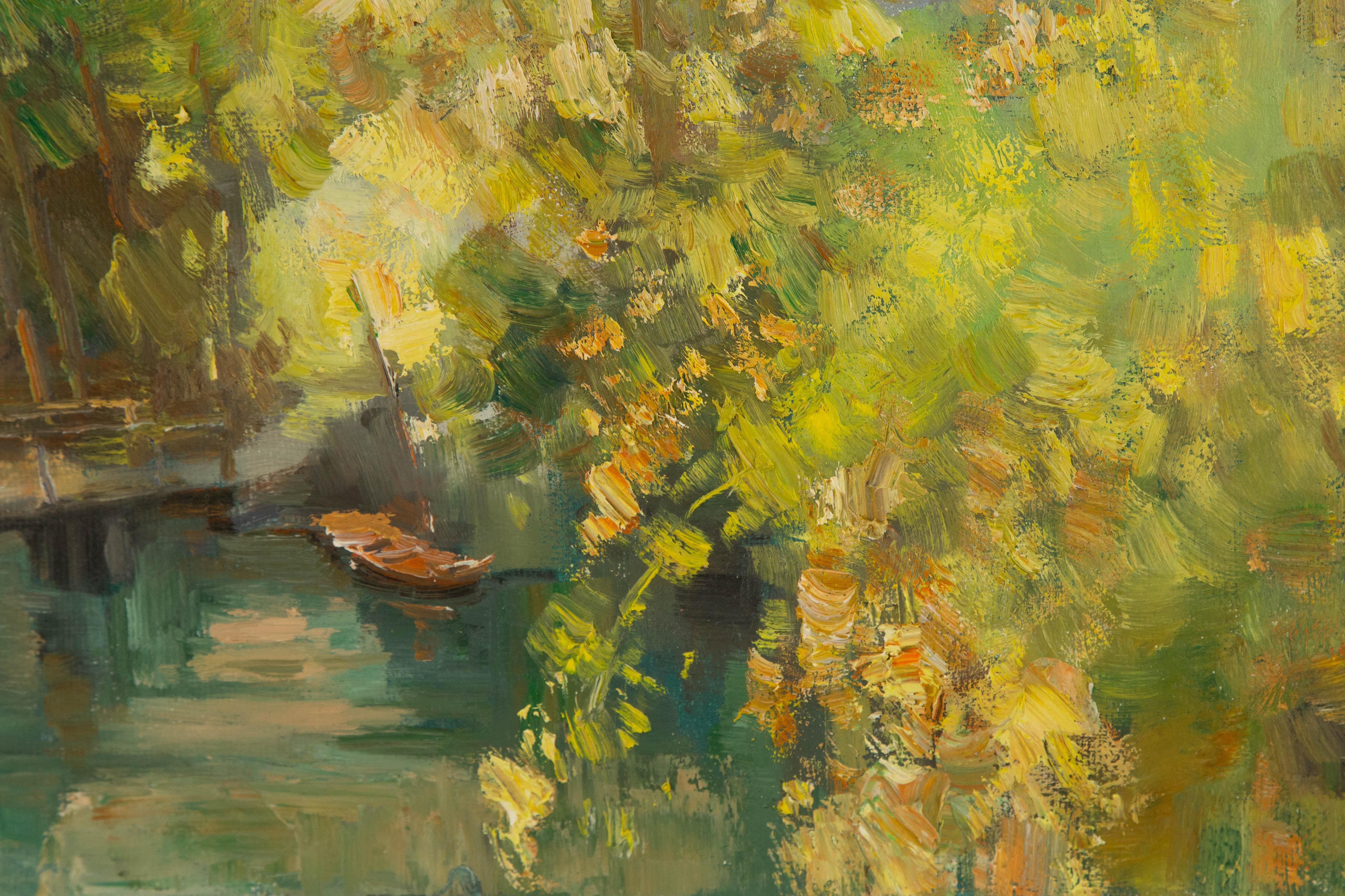 Mingyan Li Landscape Original Oil On Canvas 