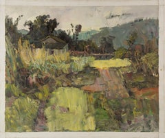 Mingyan Li Landscape Original Oil On Canvas "Little Bridge"
