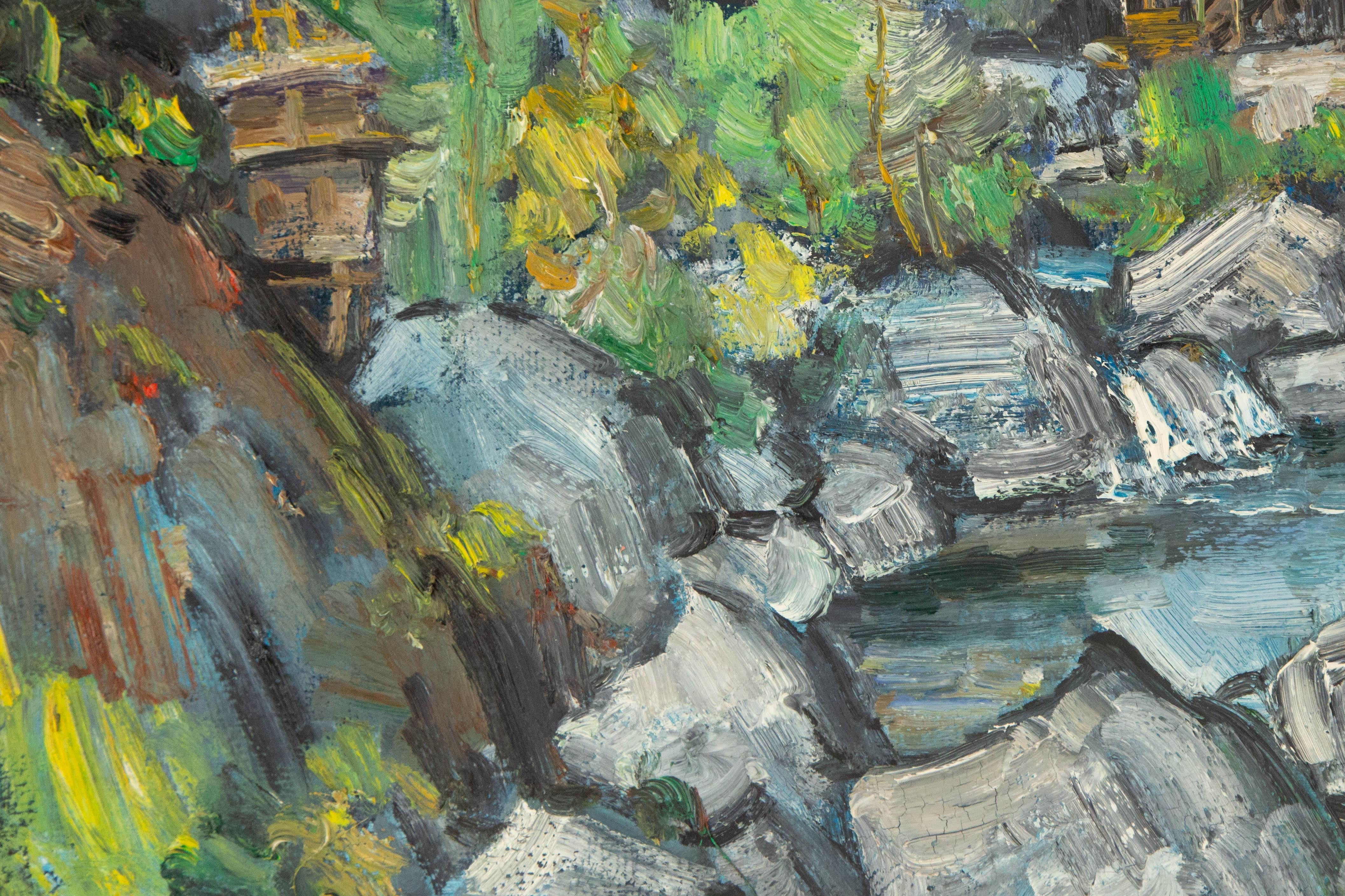 MingYan Li Paisaje Óleo Original Sobre Lienzo 