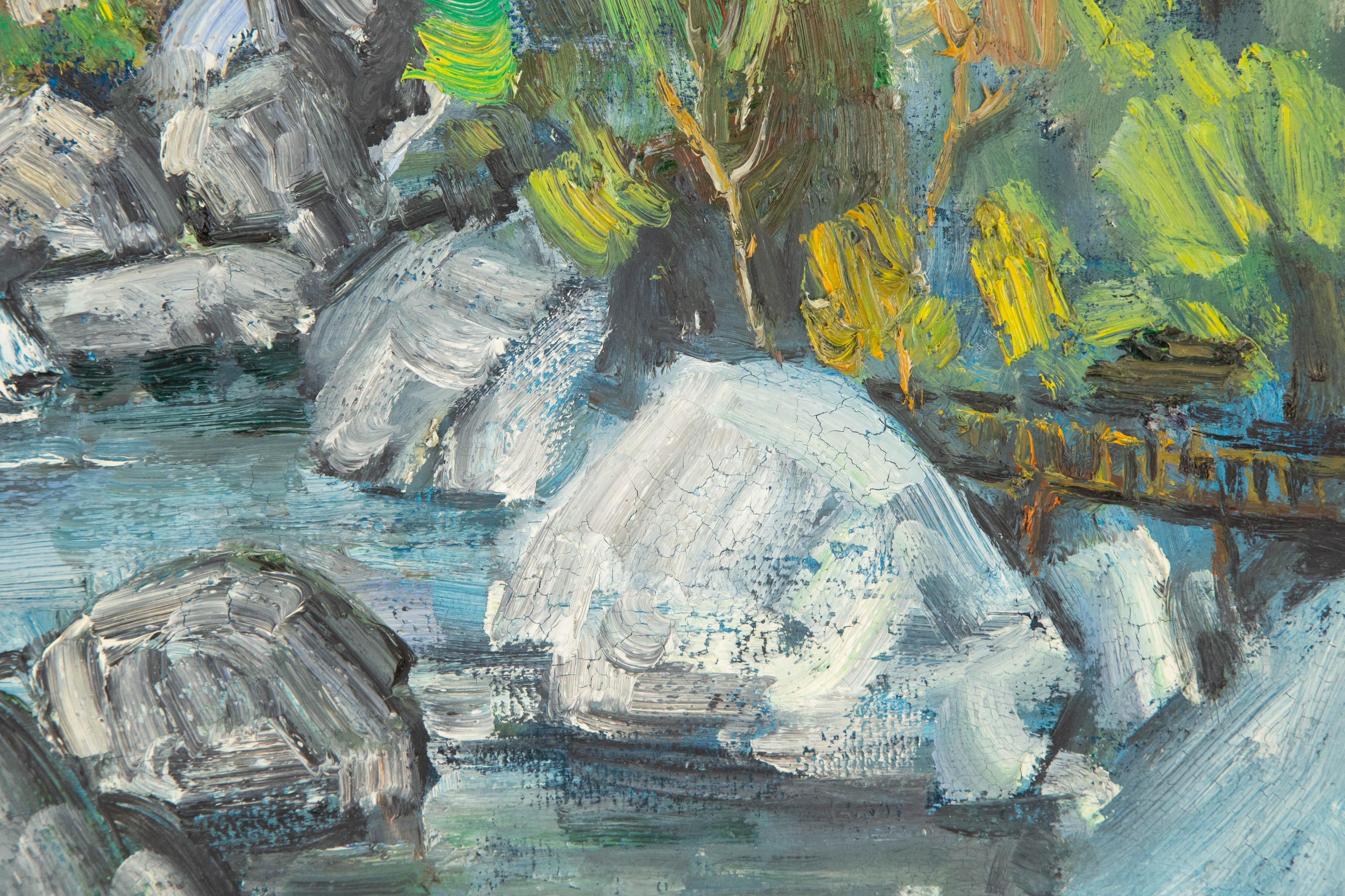 MingYan Li Paisaje Óleo Original Sobre Lienzo 