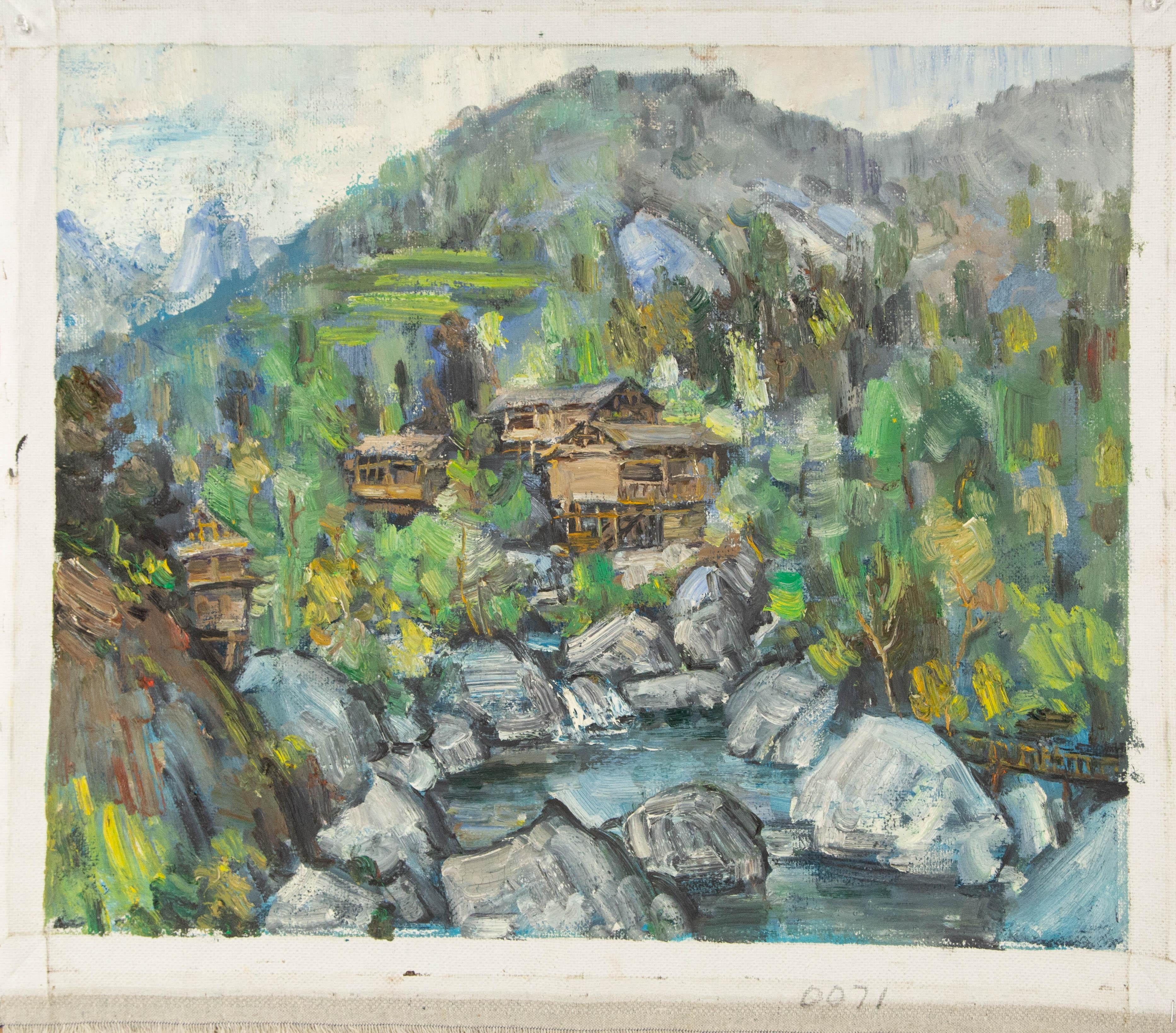 MingYan Li Paisaje Óleo Original Sobre Lienzo 