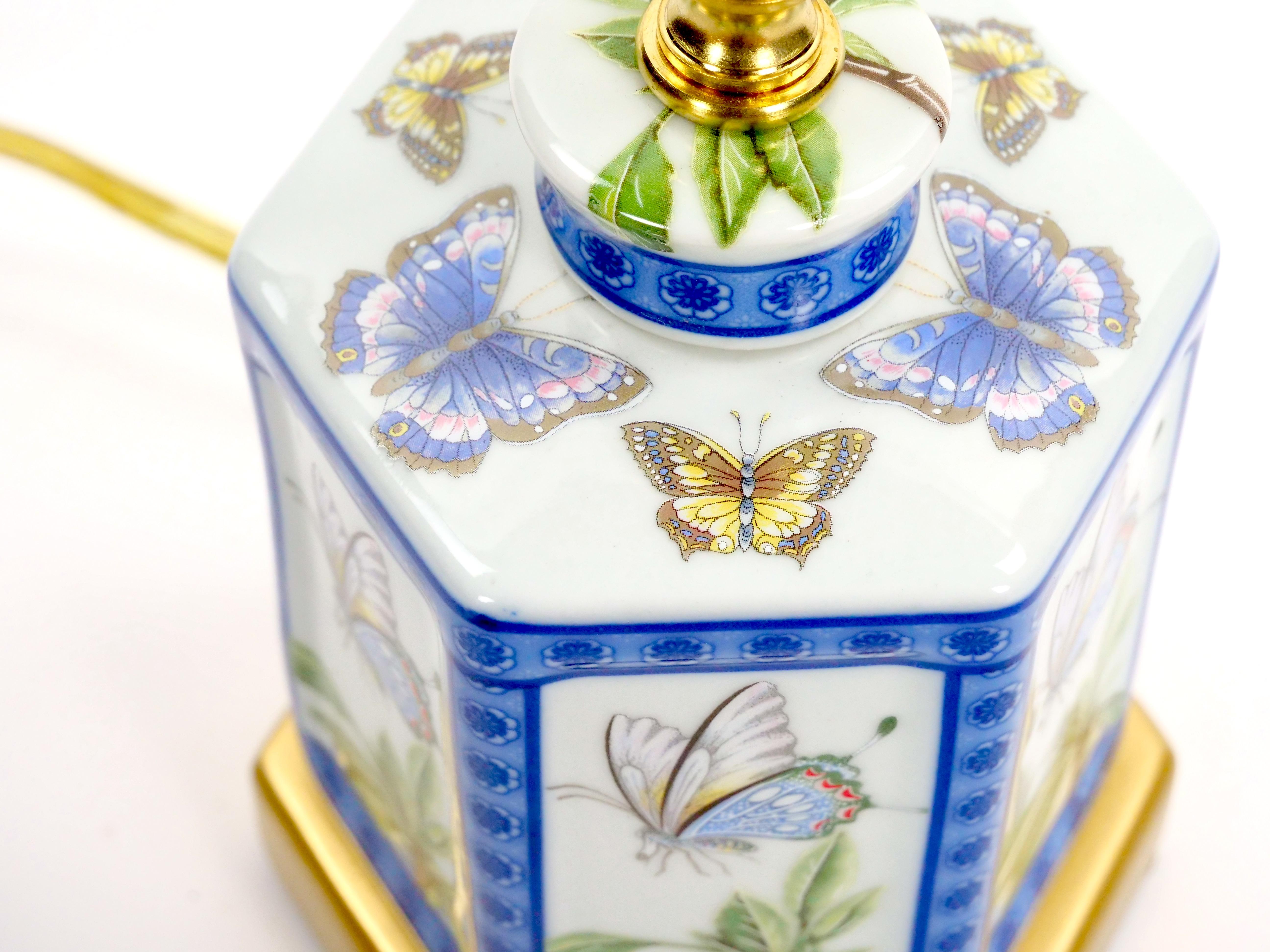 Mini 20e siècle avec base en bois doré bleu et vert en vente 2