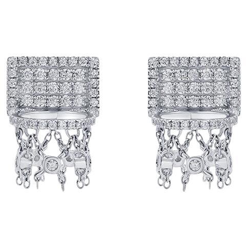 Mini Basketball Hoop Earrings Full Diamonds For Sale