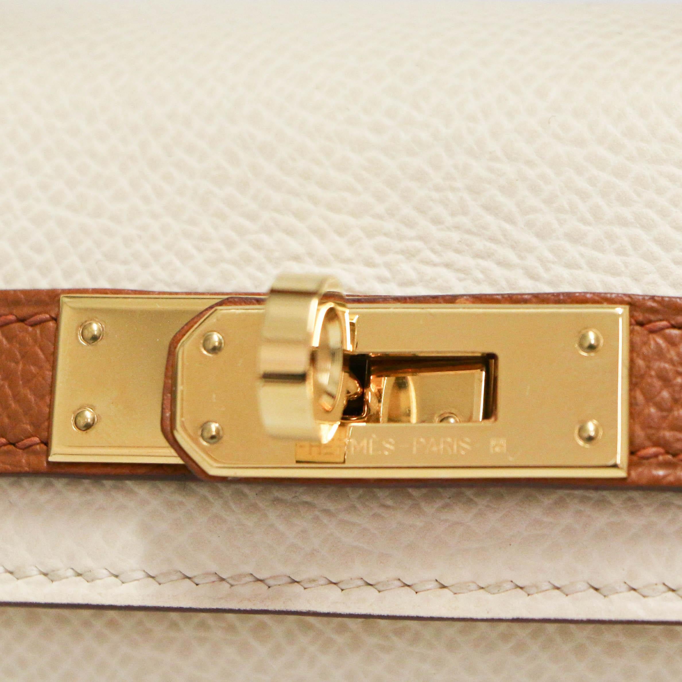 Mini bicolore Kelly horseshoe For Sale 5