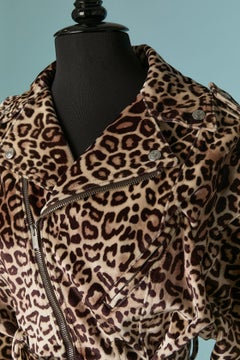 Mini biker dress with animal print ALEXANDRE VAUTHIER