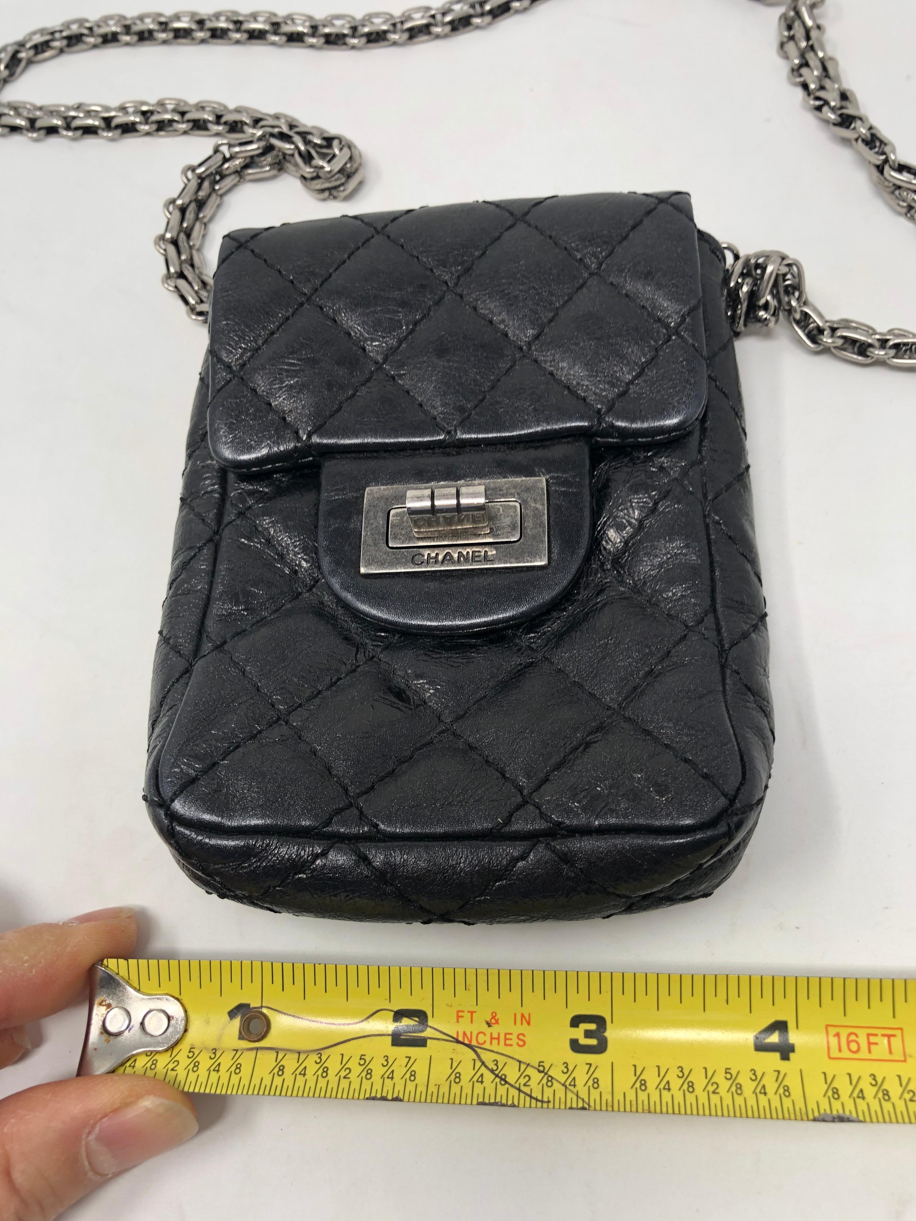Mini Black Chanel Camera Crossbody Bag  6