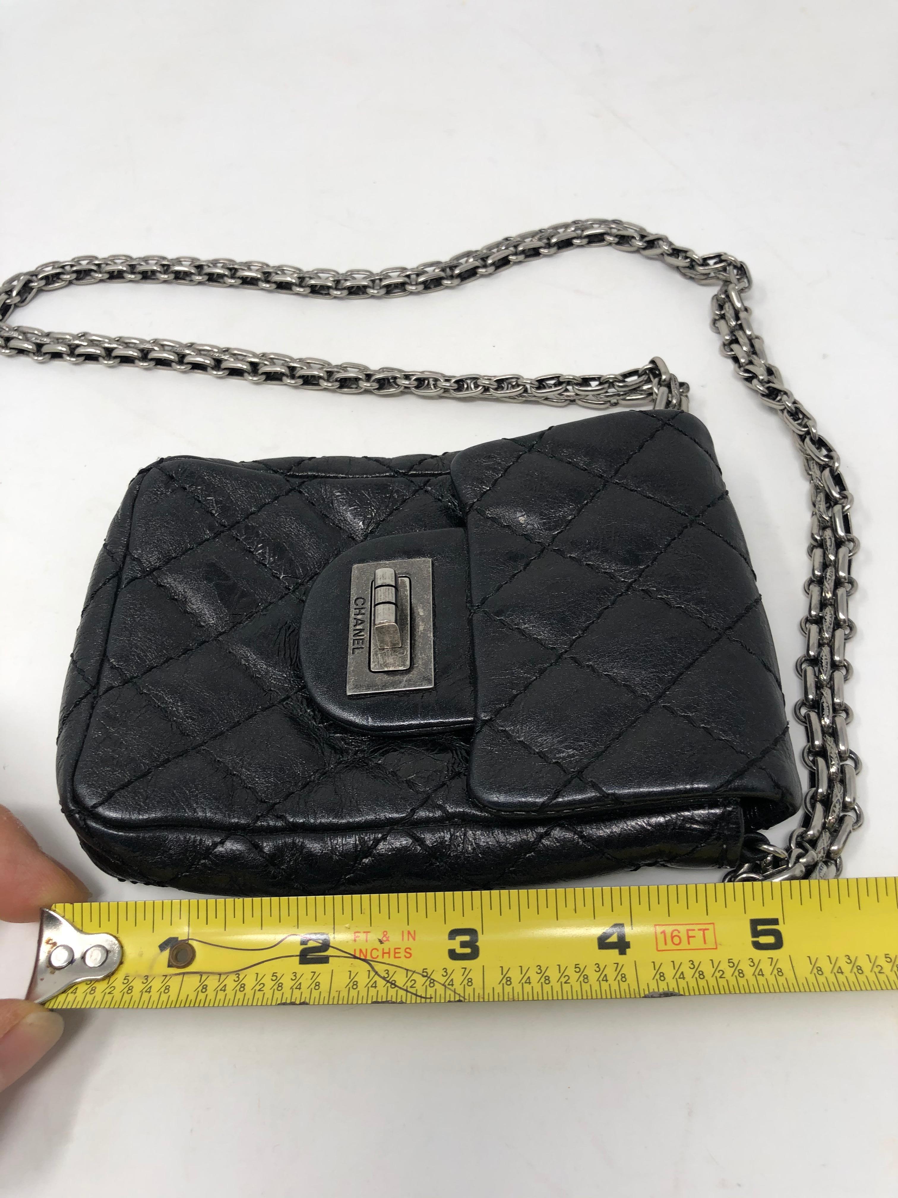 Mini Black Chanel Camera Crossbody Bag  7