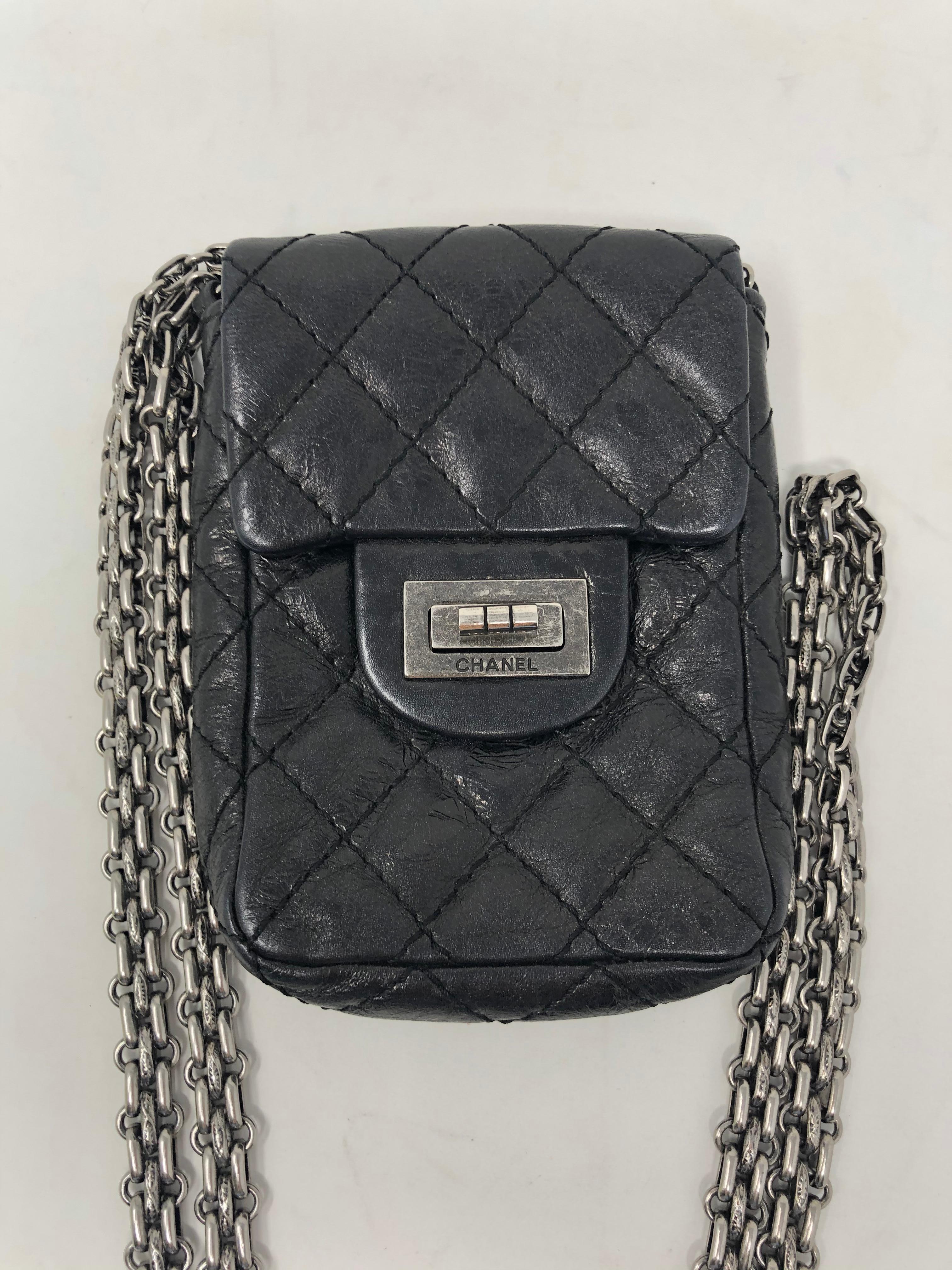 Women's or Men's Mini Black Chanel Camera Crossbody Bag 
