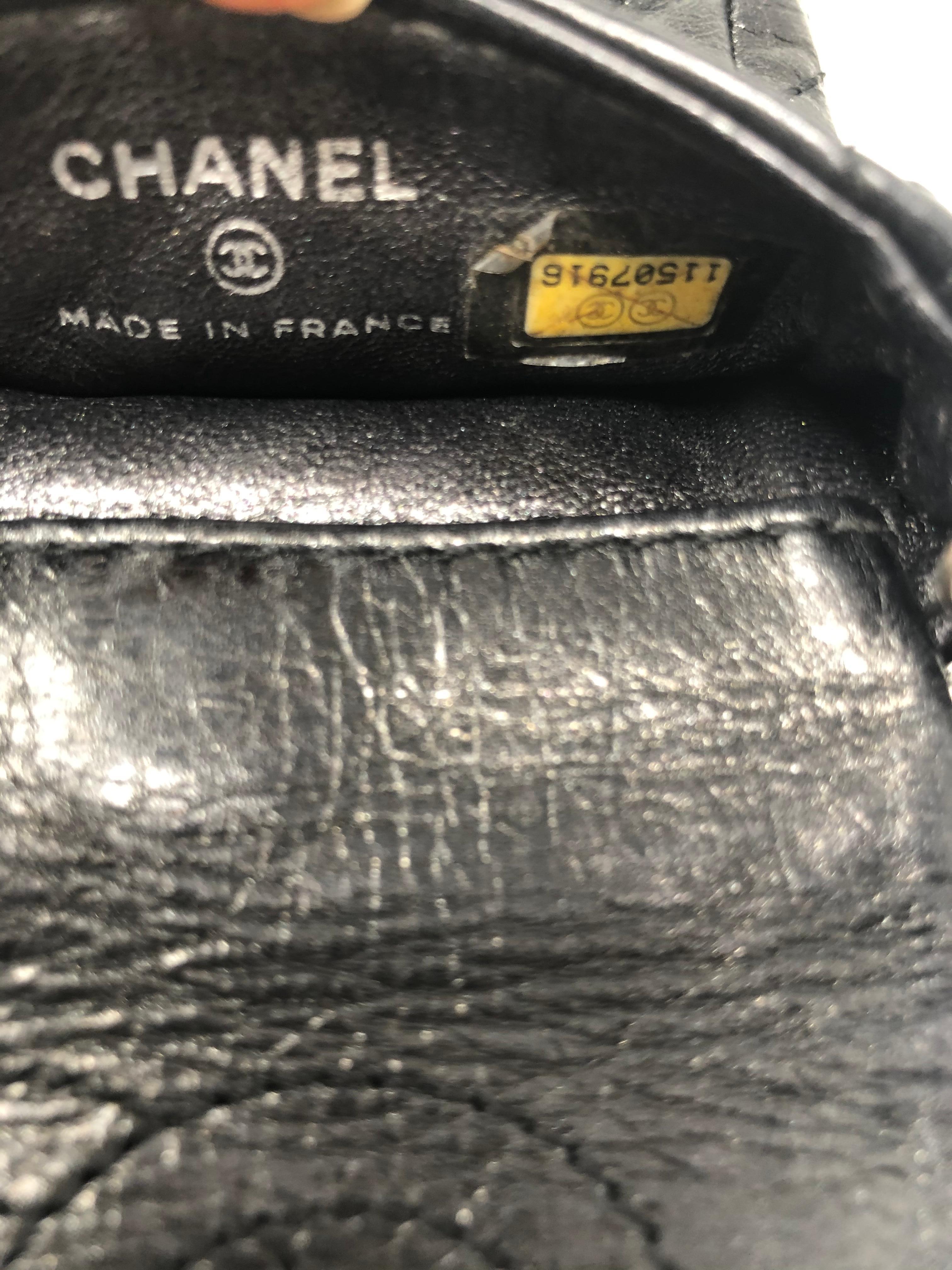 Mini Black Chanel Camera Crossbody Bag  2