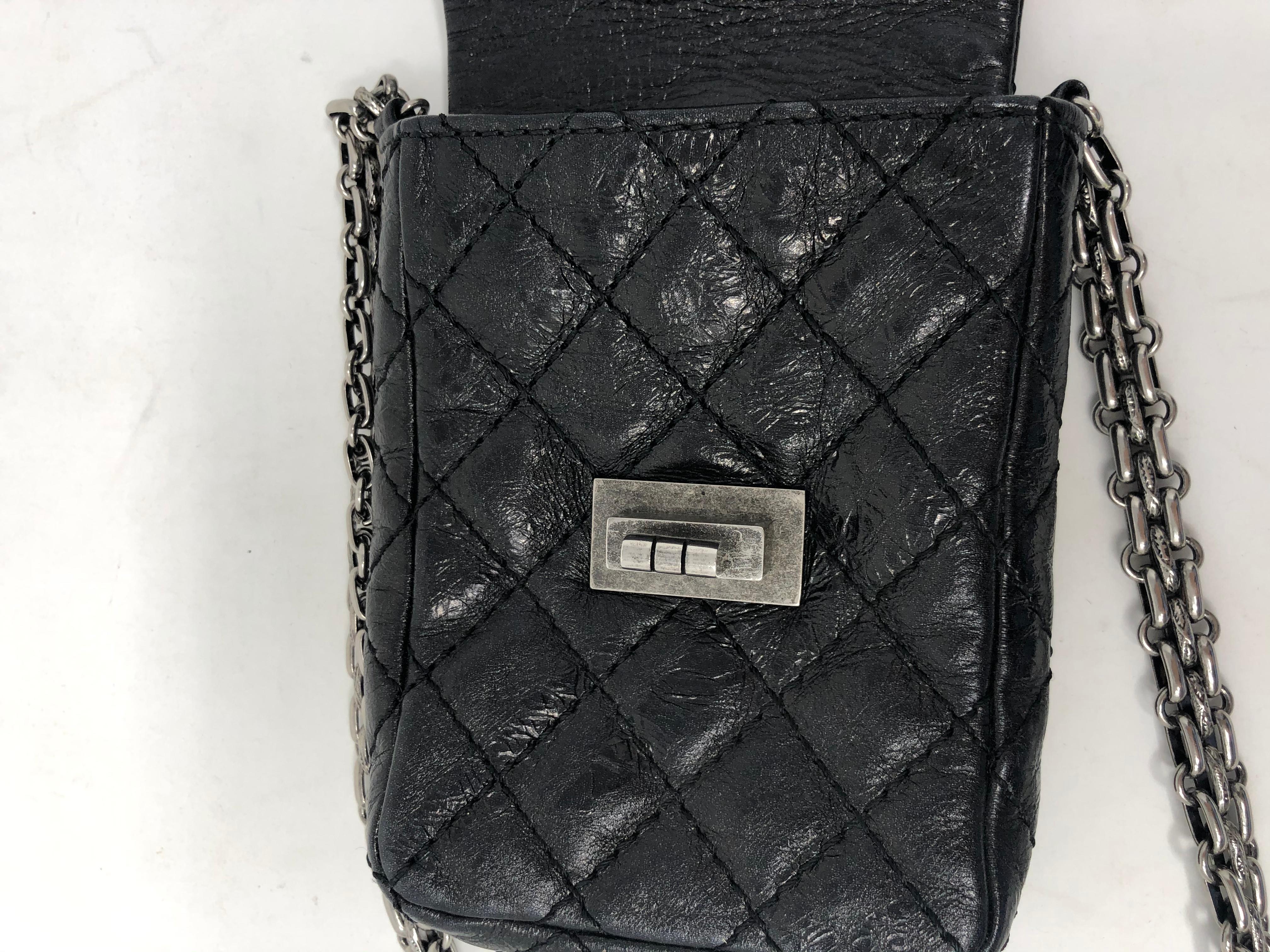 Mini Black Chanel Camera Crossbody Bag  3