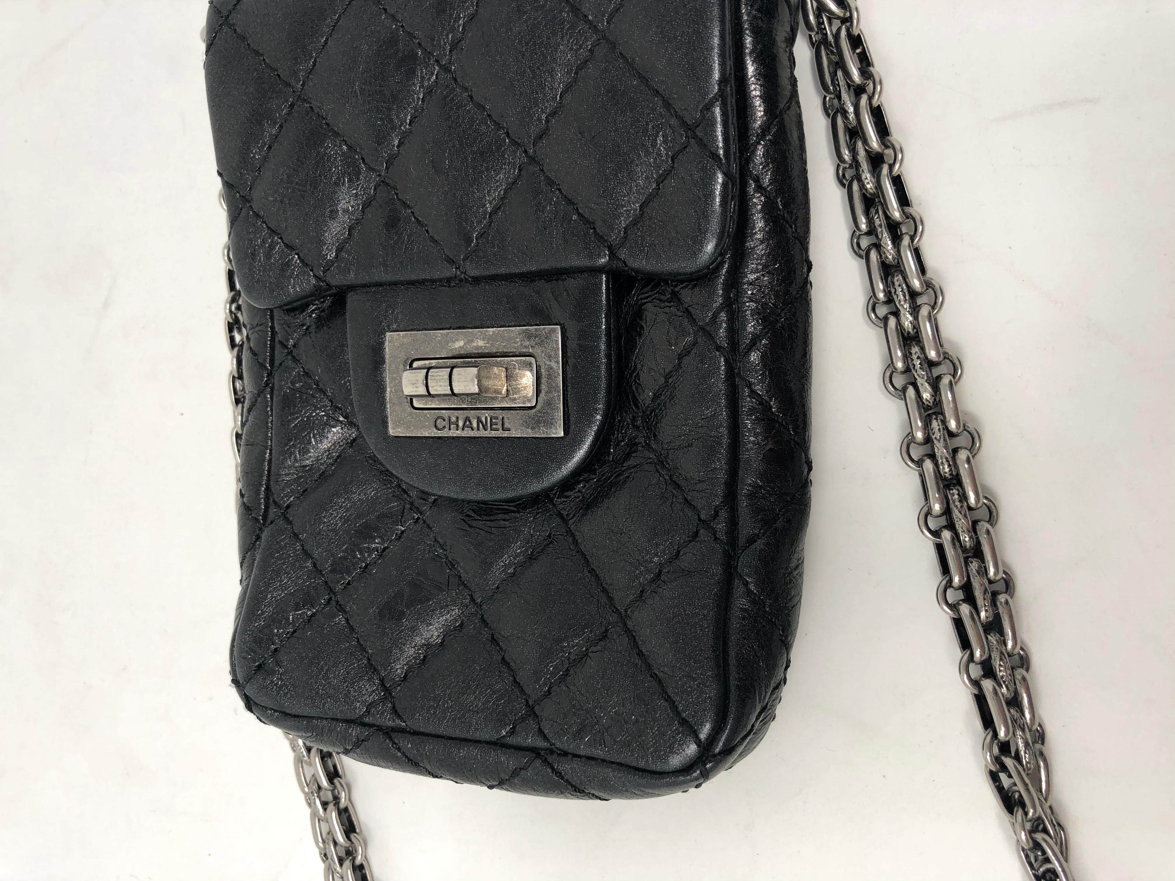 Mini Black Chanel Camera Crossbody Bag  5