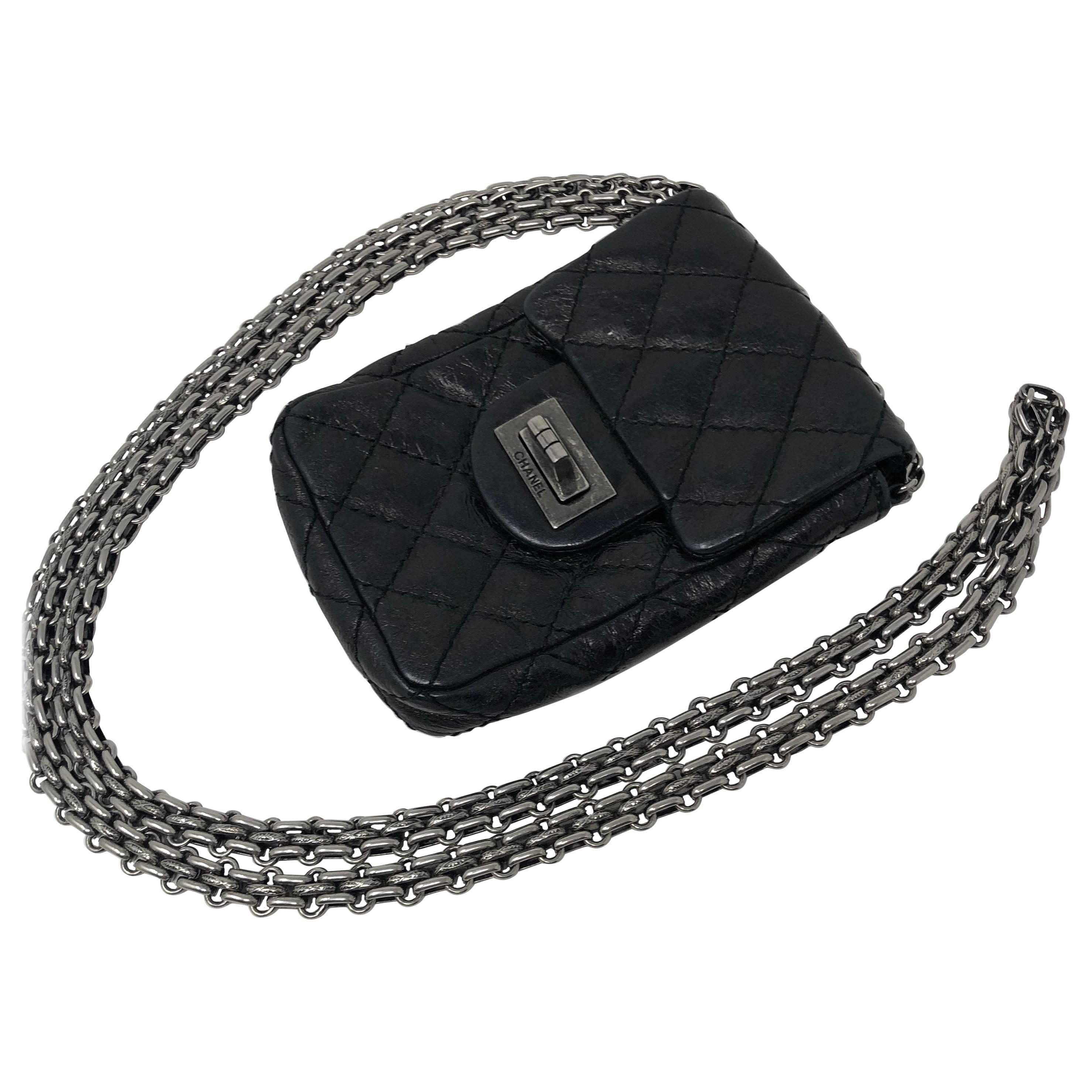 Mini Black Chanel Camera Crossbody Bag 
