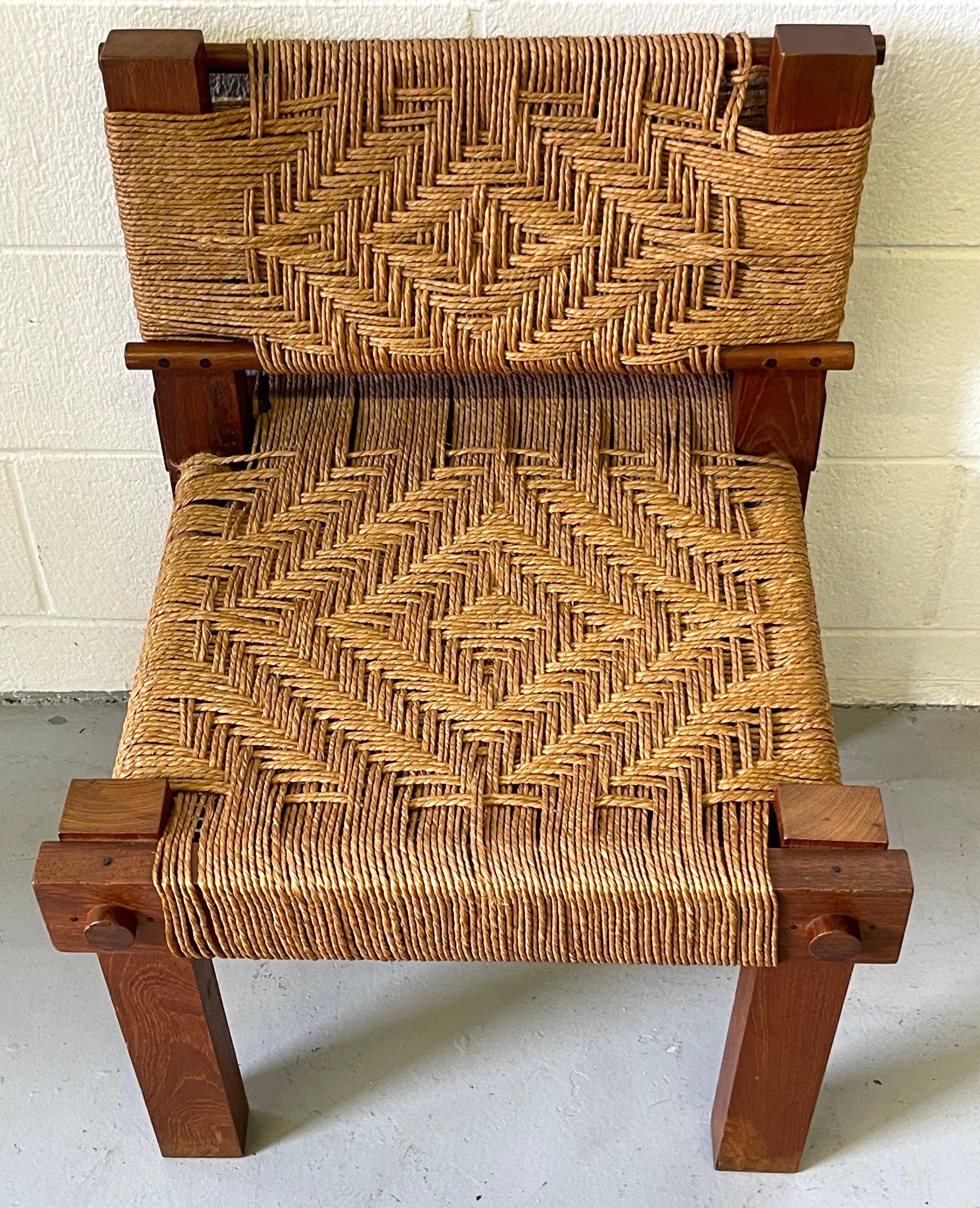 woven wooden chair