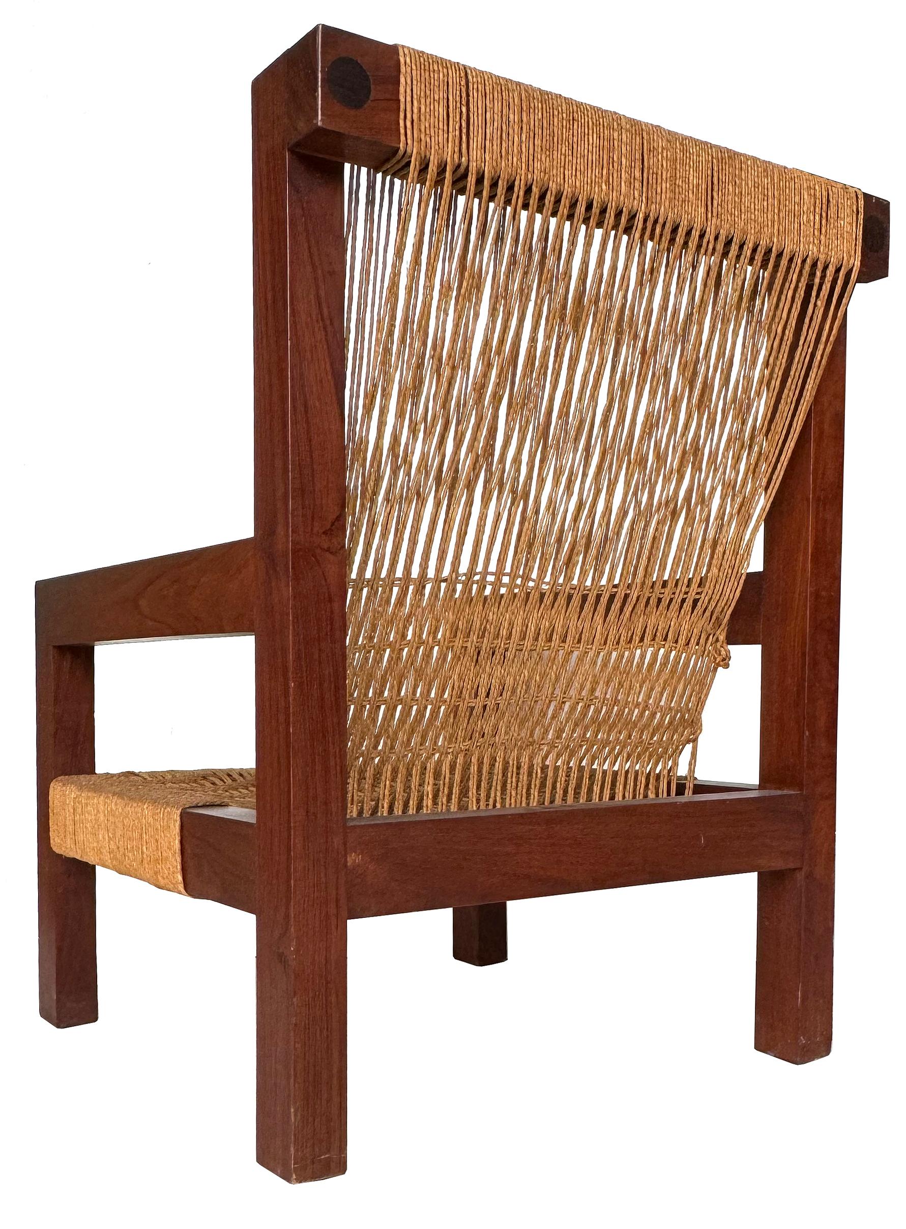 Late 20th Century Mini Boga Lounge Chair for Taaru in Teak  For Sale