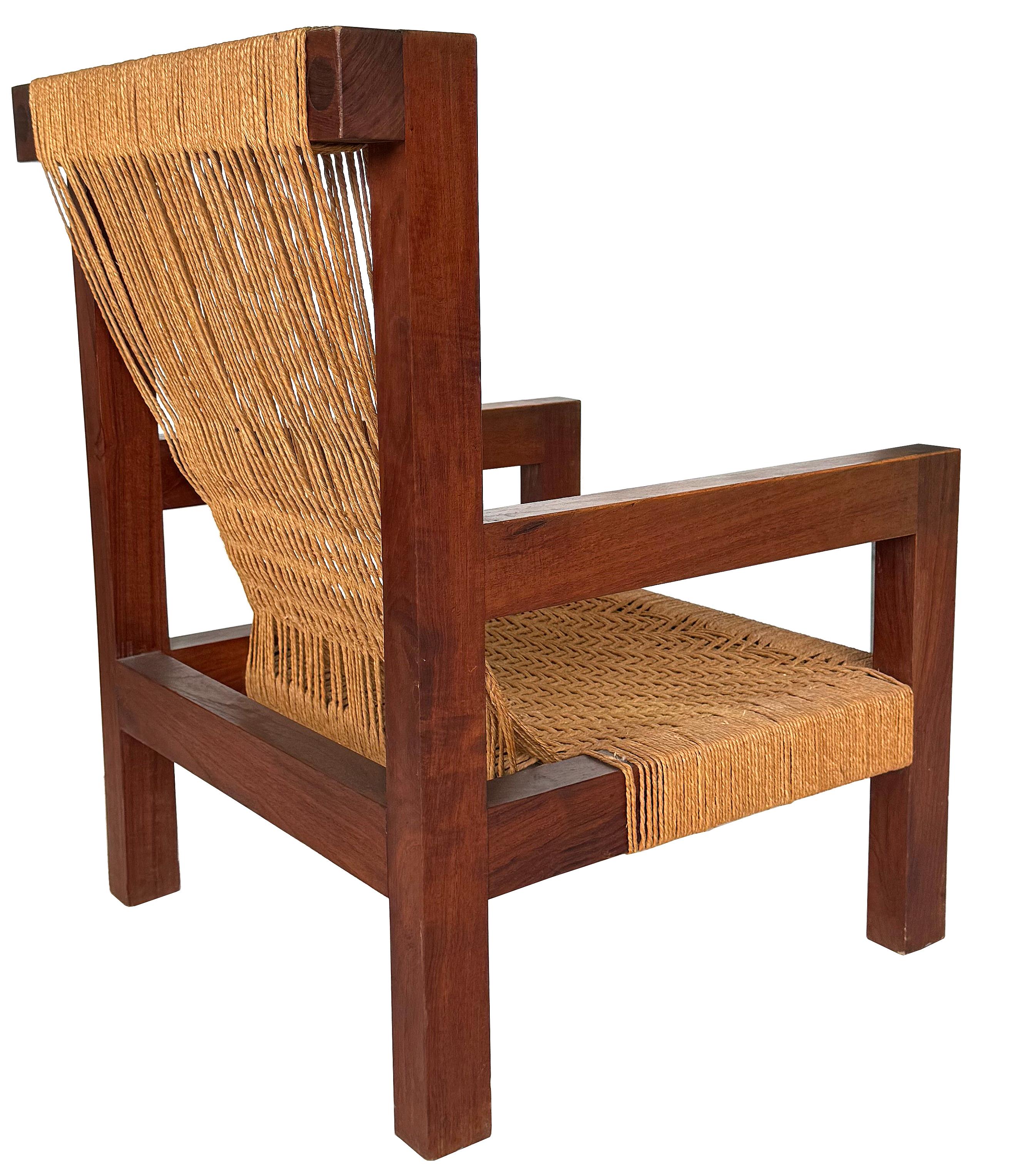 Mini Boga Lounge Chair for Taaru in Teak  For Sale 1