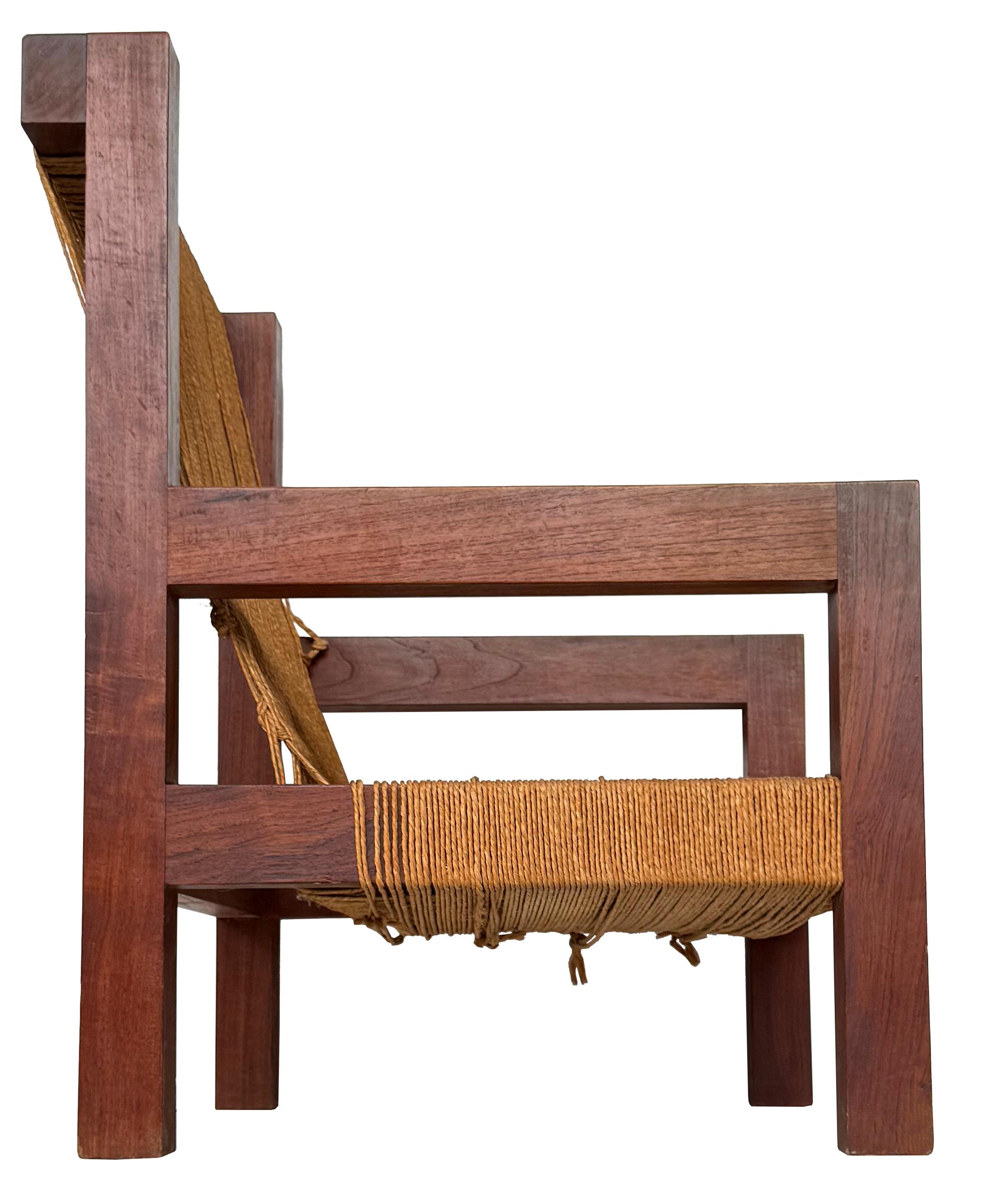 Mini Boga Lounge Chair for Taaru in Teak  For Sale 2