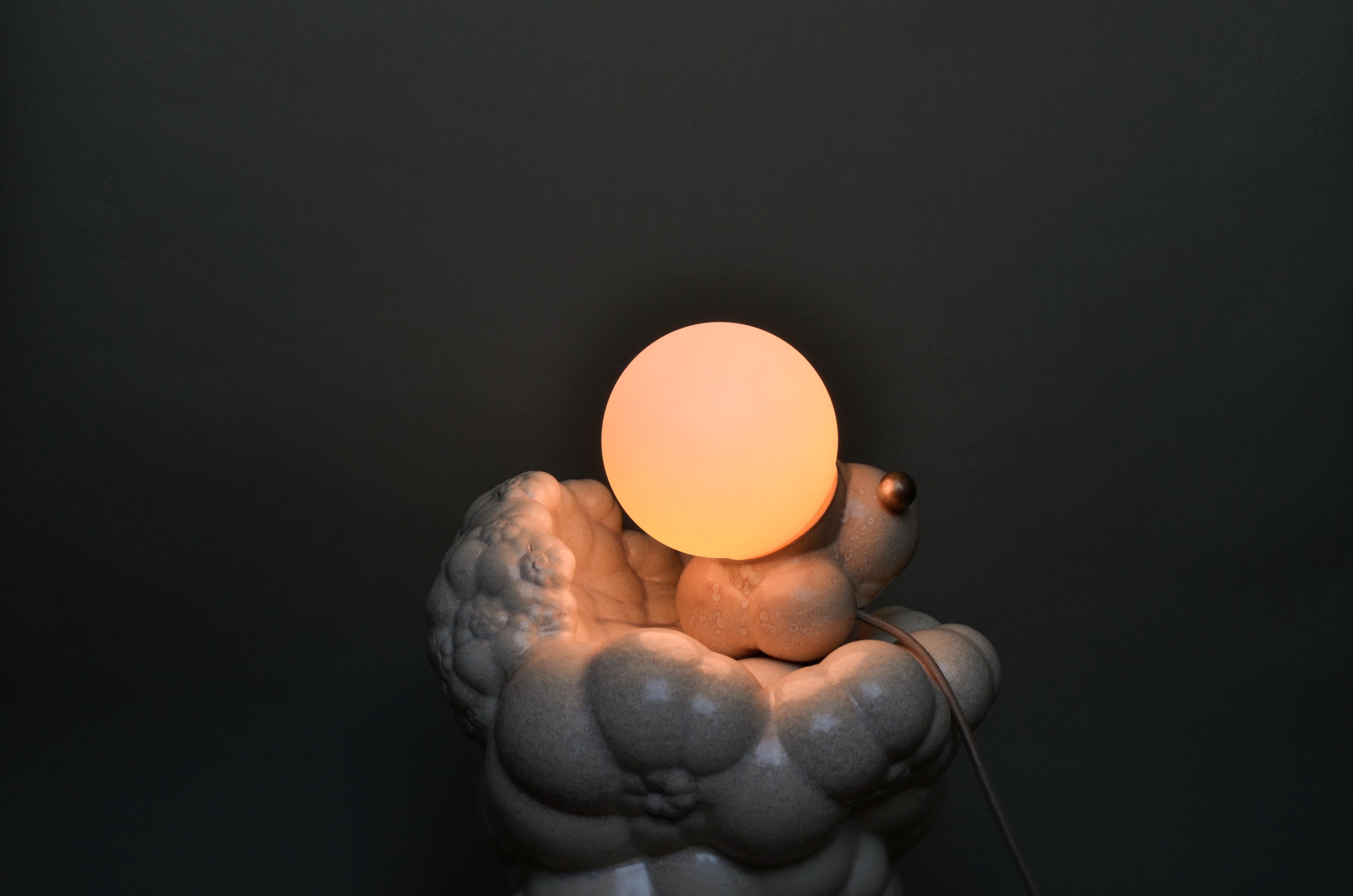 Mini Botryoidal Table Lamp by Forma Rosa Studio For Sale 1