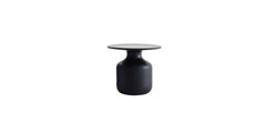 Mini Bottle Side Table in Black Ceramic by Barber Osgerby for Cappellini