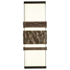 Mini Bracciale da parete in bronzo fuso e vetro fuso
