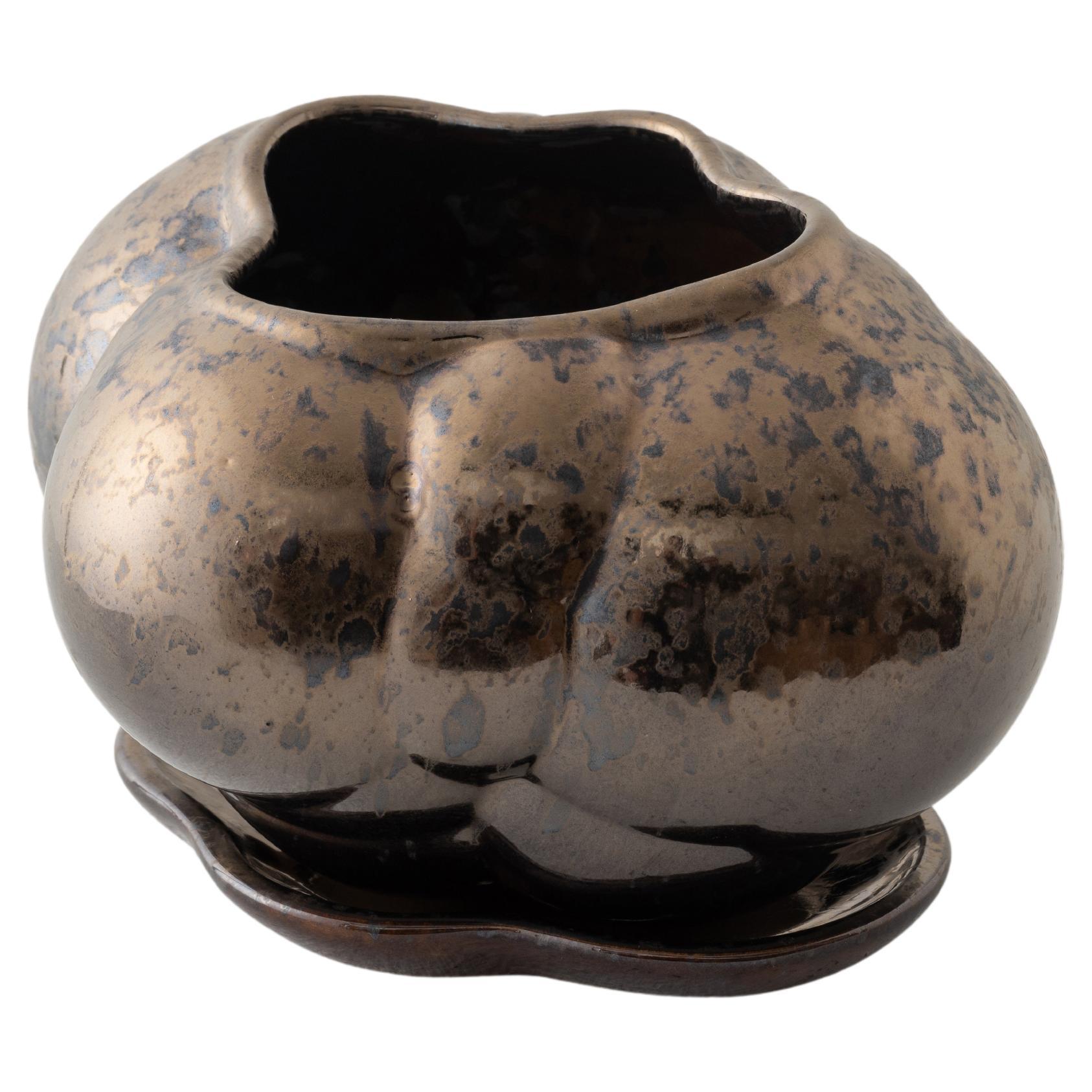 Mini jardinière Botryoidal de Forma Rosa Studio en bronze en vente