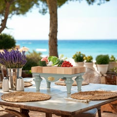 Mini Butcher Block for Tabletop Service removable end grain board by De Kercoet