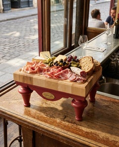 Mini Butcher Block for Tabletop Service removable end grain board by De Kercoet